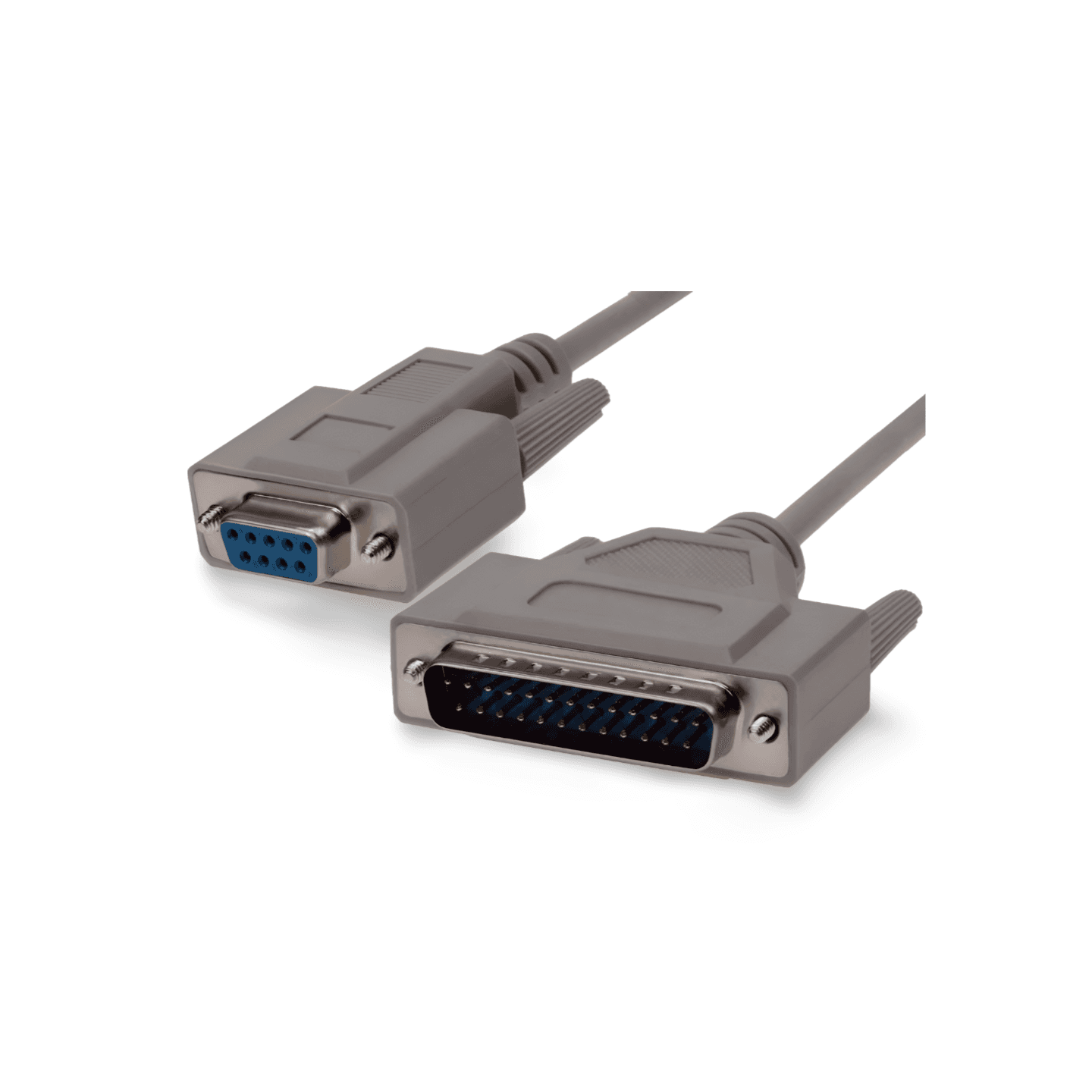 10ft Modem Cable DB9 Female to DB25 Male beige