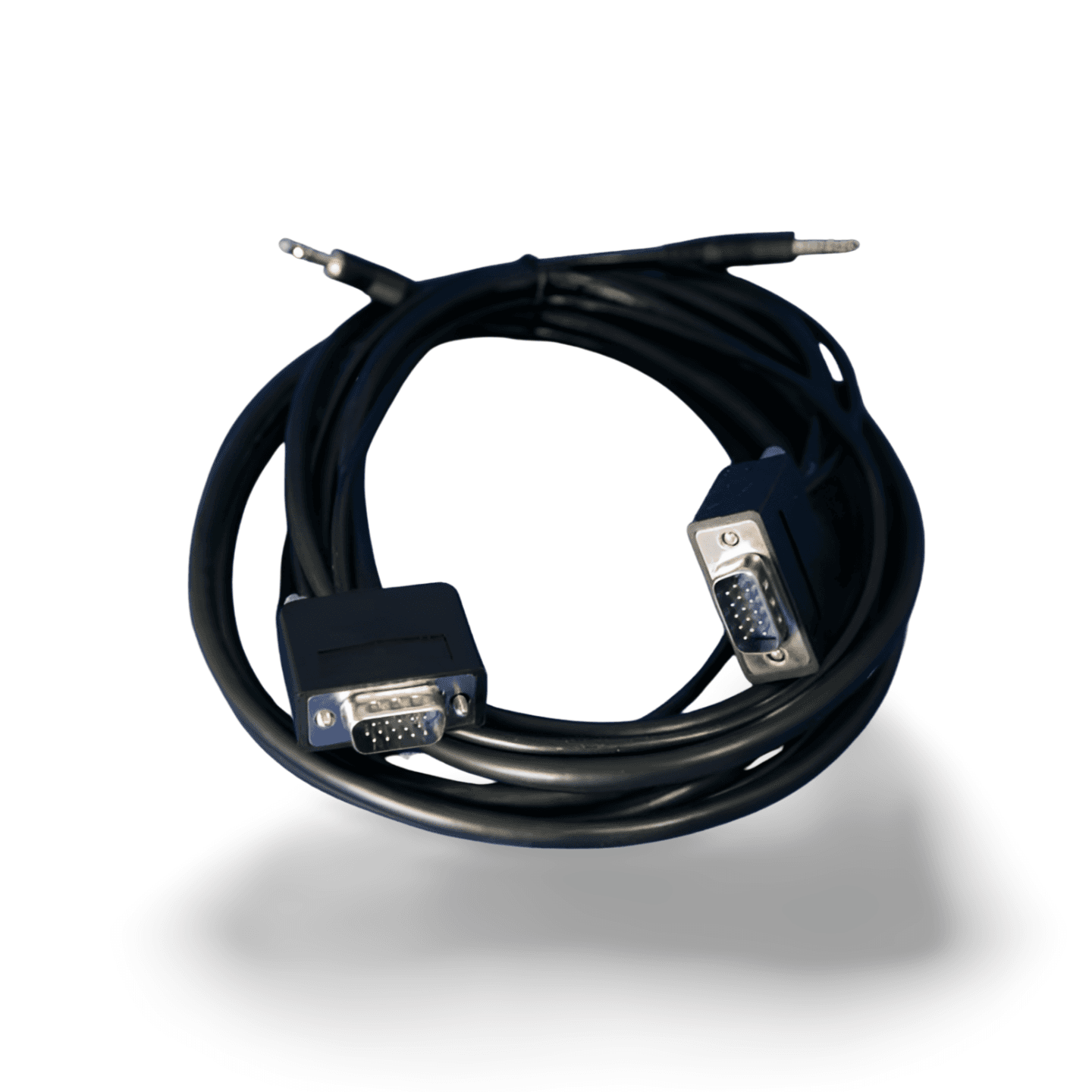 10ft Slim SVGA Plus Audio HD15 Male to Male black
