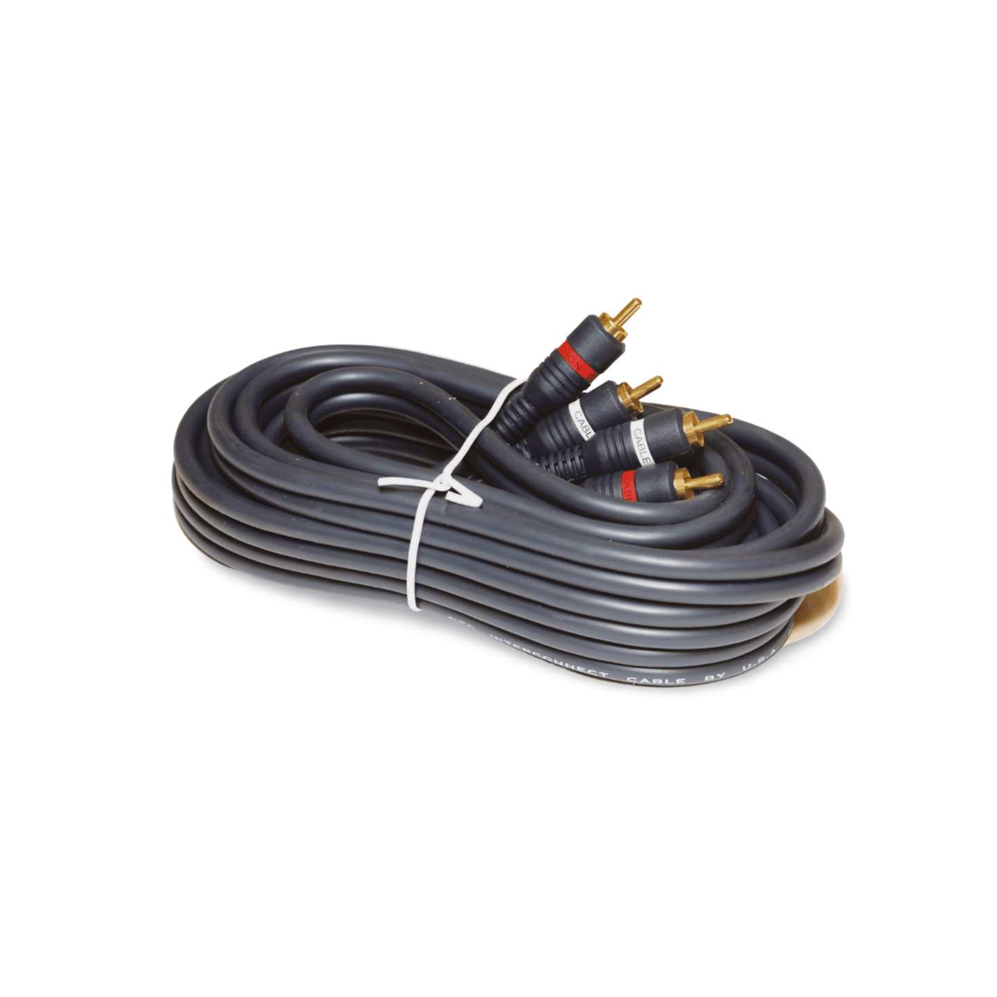 12ft Dual Audio Cable RCA Male to RCA Male Shielded blue