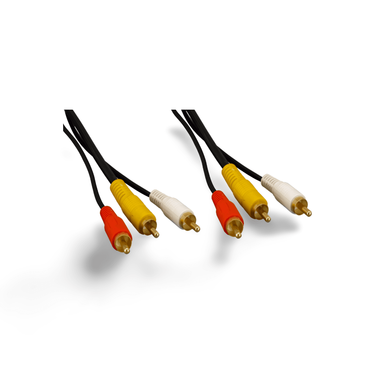 12ft Dual RCA Audio RG59 Video Cable black