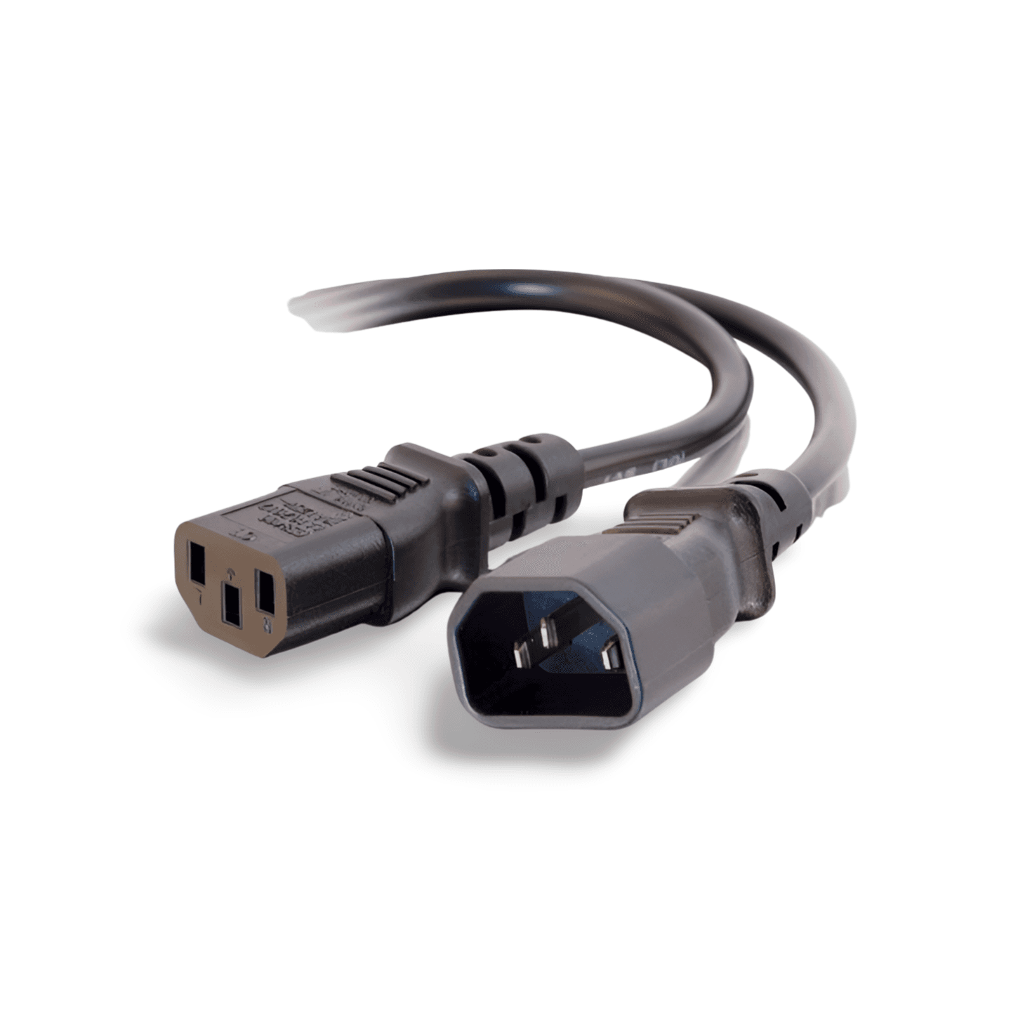 12ft Monitor to Computer Power Extension Cable C13 C14 black