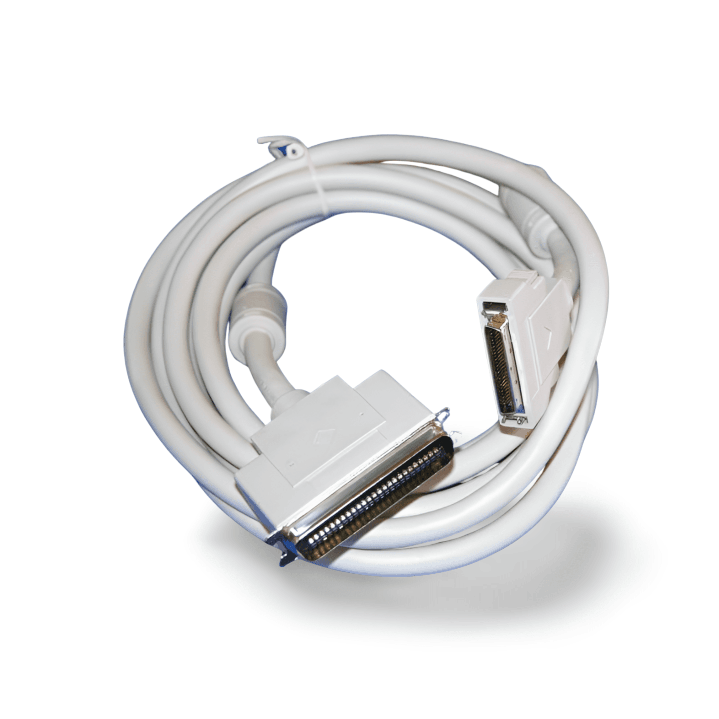 12ft SCSI II HPDB50 Male Latch to SCSI I CN50 Male beige