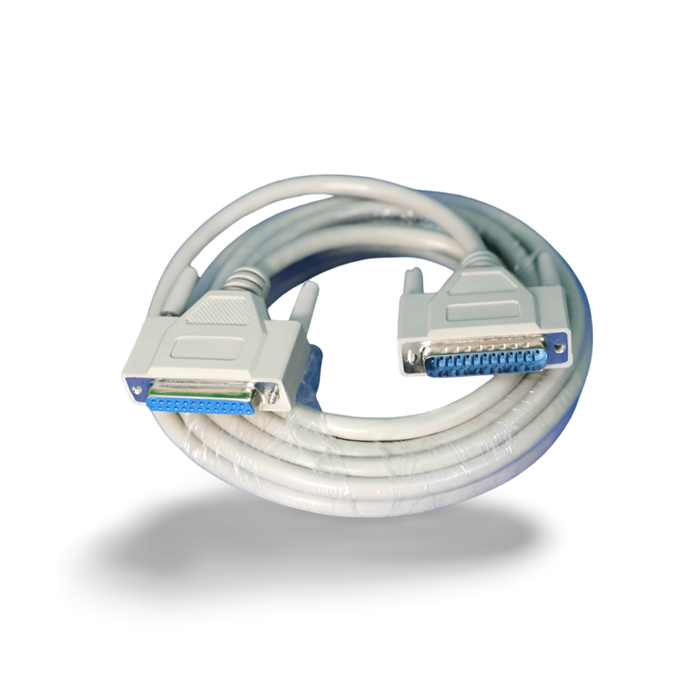 15ft DB25 Male to DB25 Female Cable Beige Extension beige