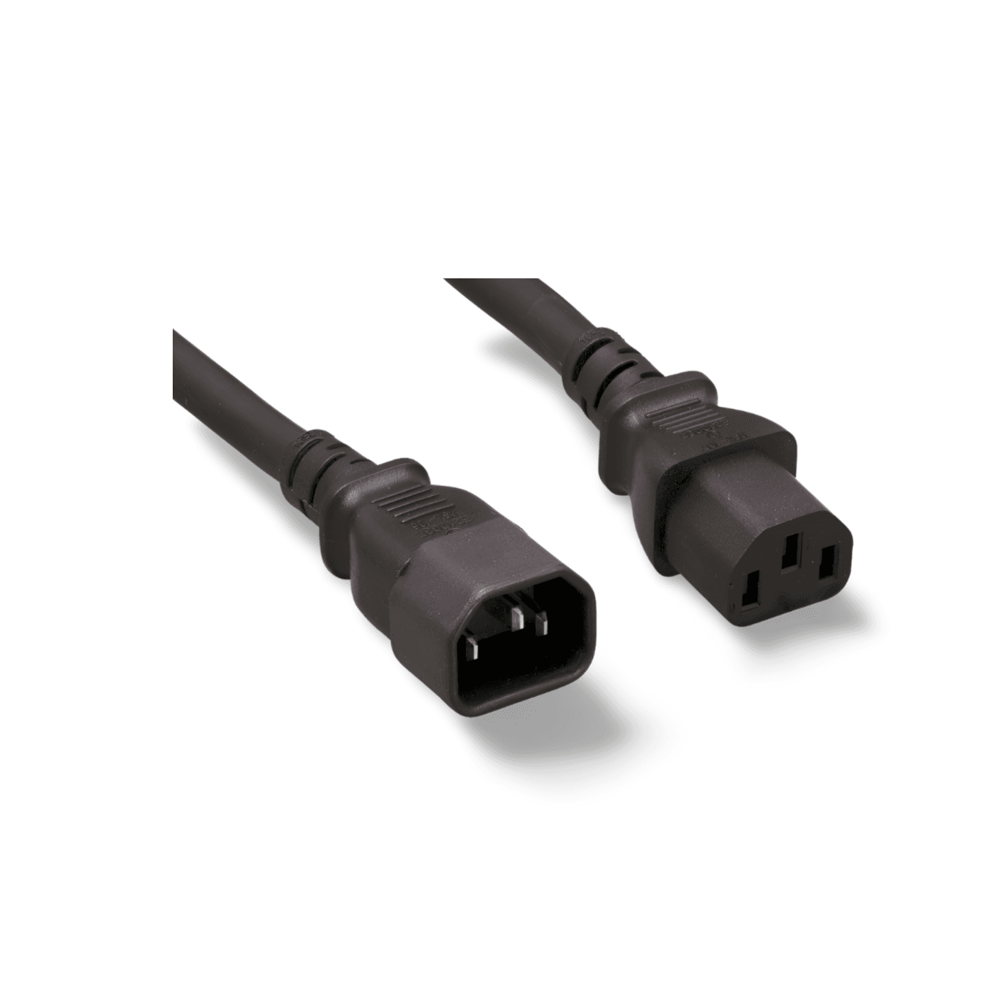 15ft Monitor to Computer Power Extension Cable C13 C14 black