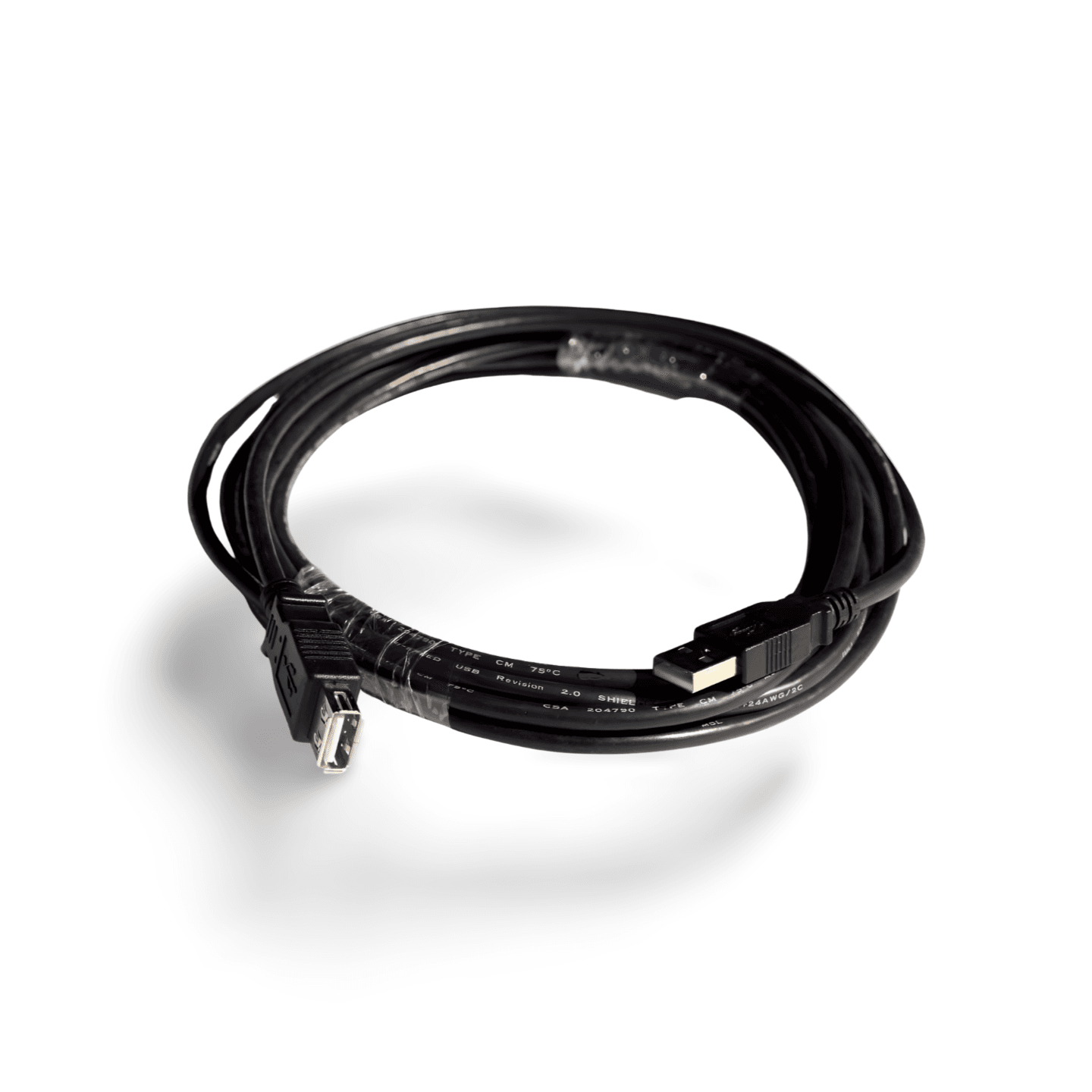 15ft USB 2.0 Extension Cable A Male to A Female black