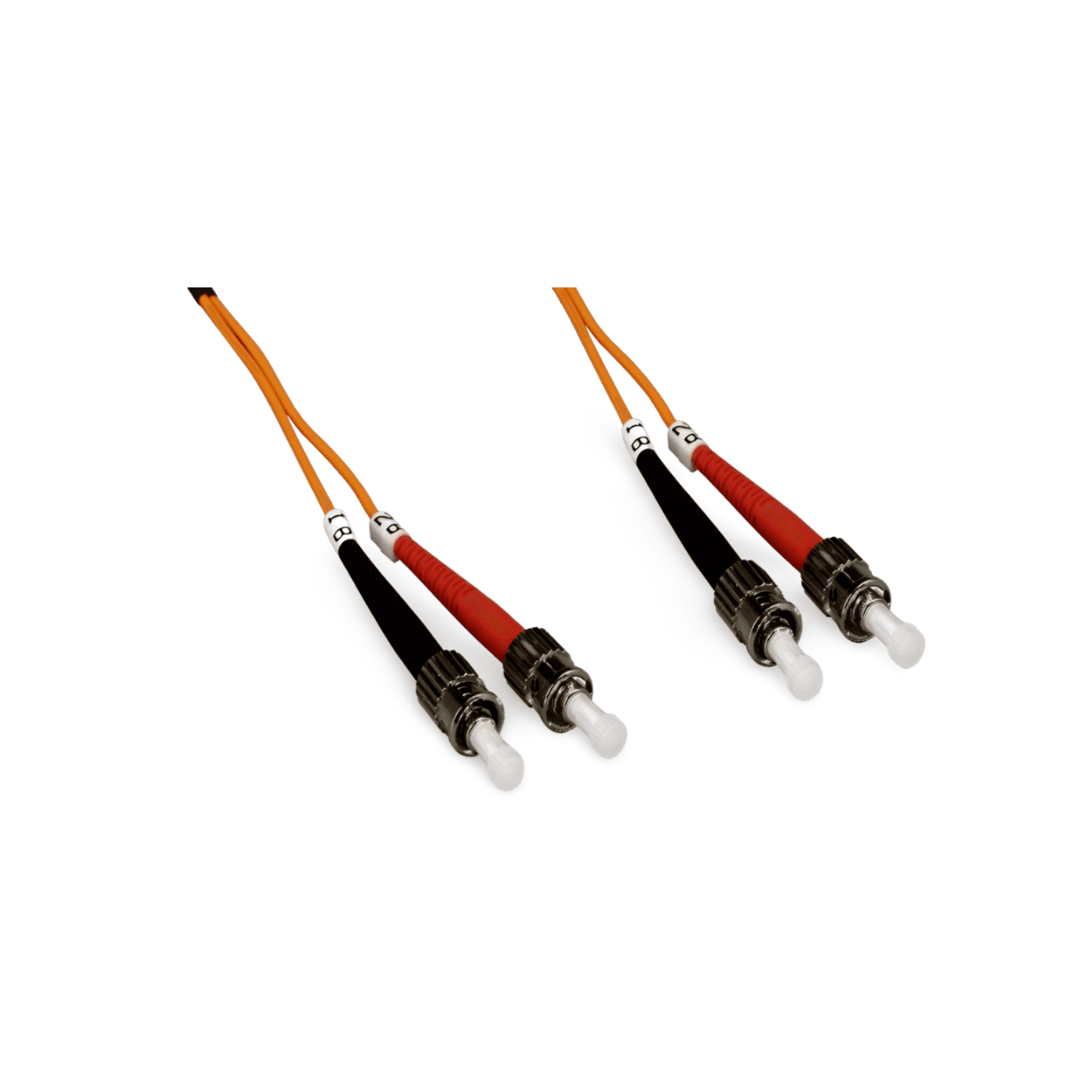 16 4ft ST ST Fiber Optic 62.5 125UM Duplex Multimode Cable orange