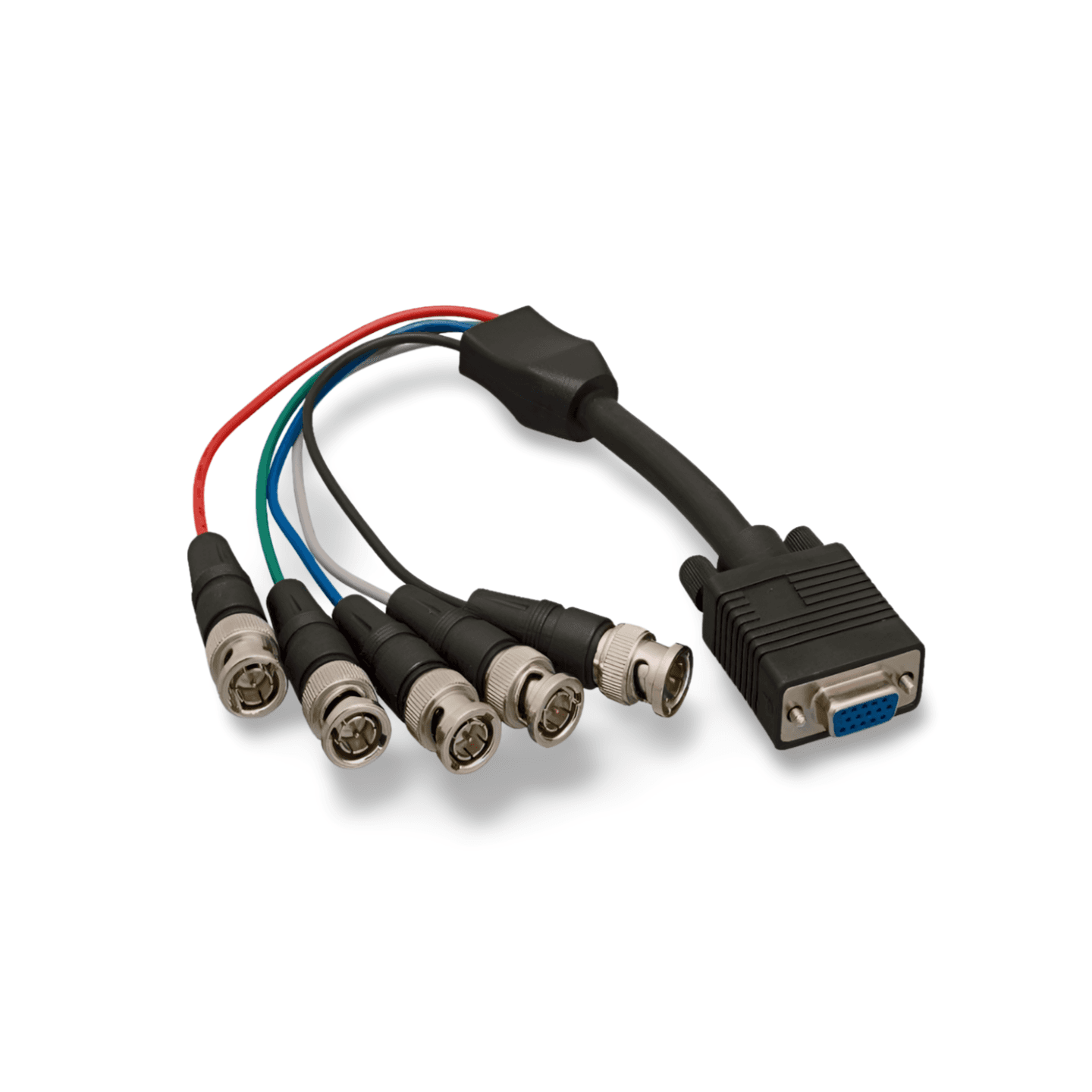 1ft 5 BNC Male to Super VGA HD15 Female Cable black