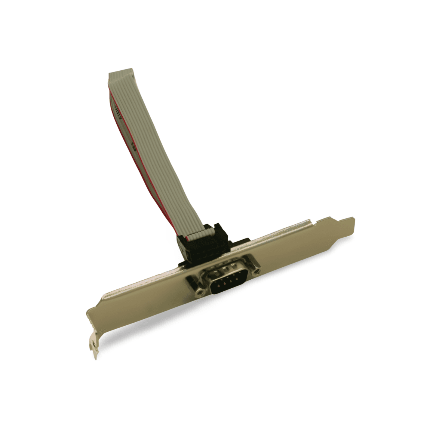 1ft DB9 Male to IDC10 Serial COM Port Cable DTK RS232 Bracket for PC Motherboard beige