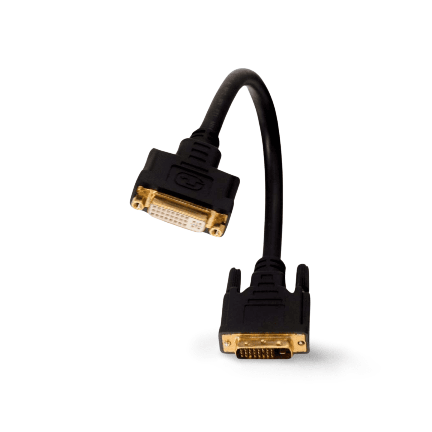 1ft Digital DVI Cable Male to Female Extension black