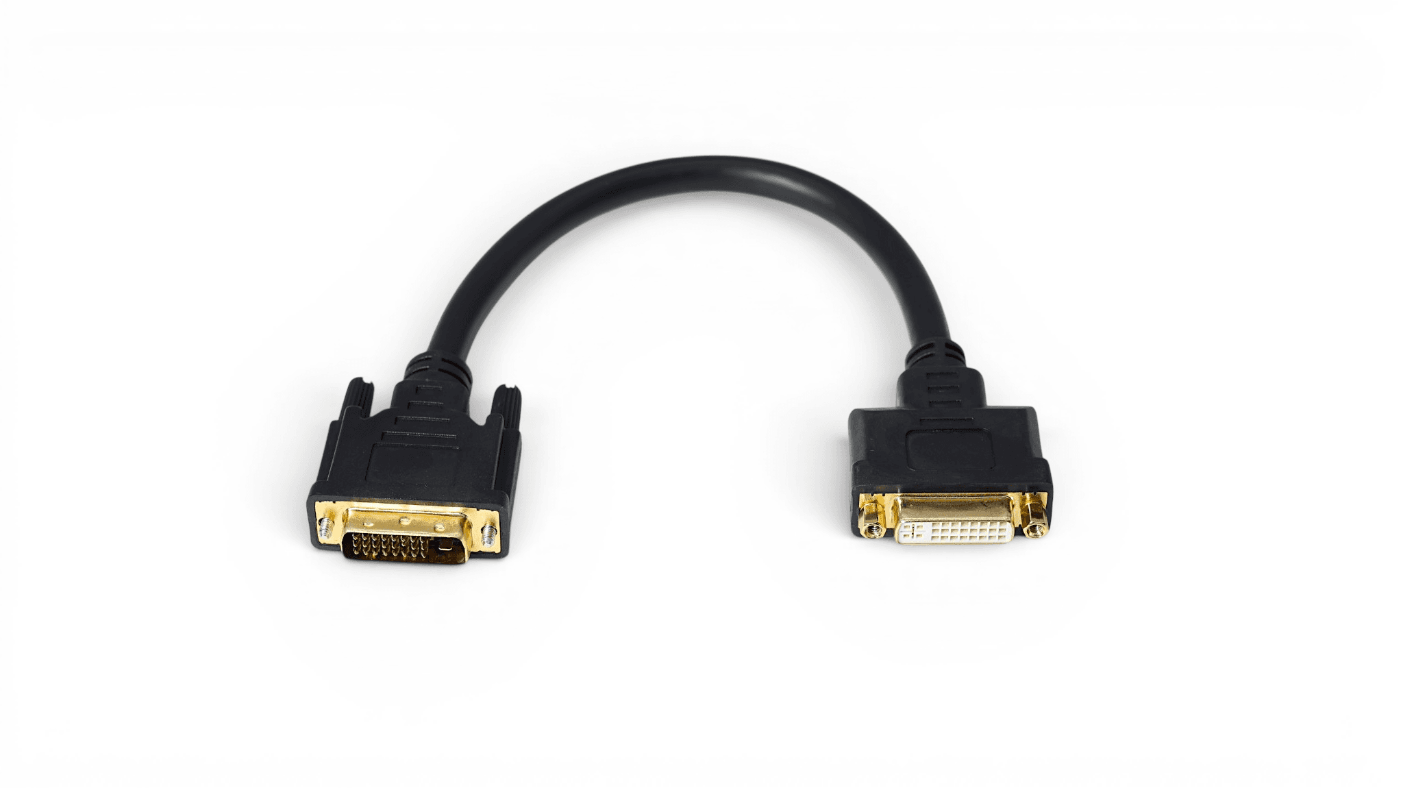 1ft Digital DVI Cable Male to Female Extension - Black
