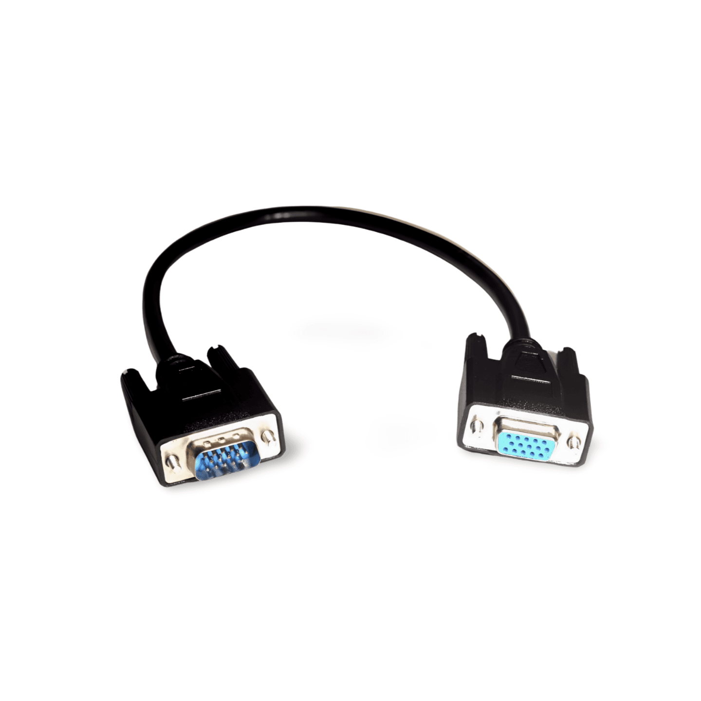 1ft Extension Monitor Cable VGA HD15 Male to Female black