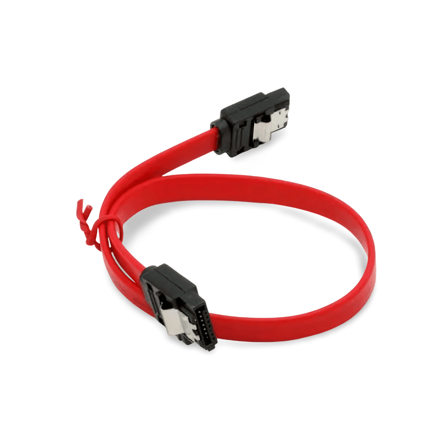 1ft SATA Data Cable with Locking Latch - Red