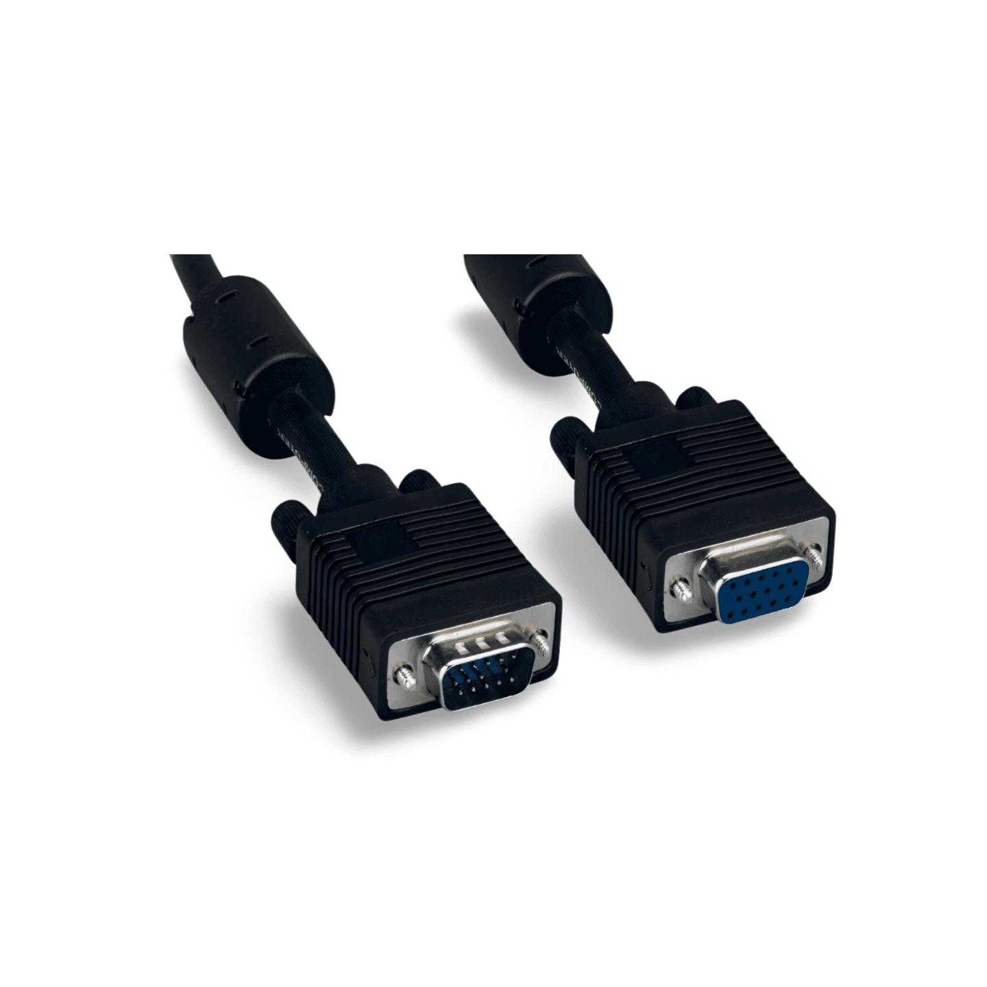 1ft SVGA Cable Monitor UL2919 HD15 Extension Male to Female black