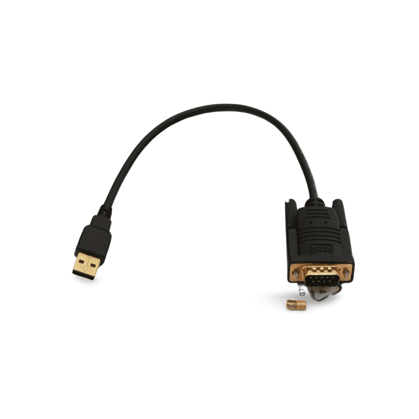 1ft USB A to DB9 Male Serial Port Adapter FTDI Chipset - Black