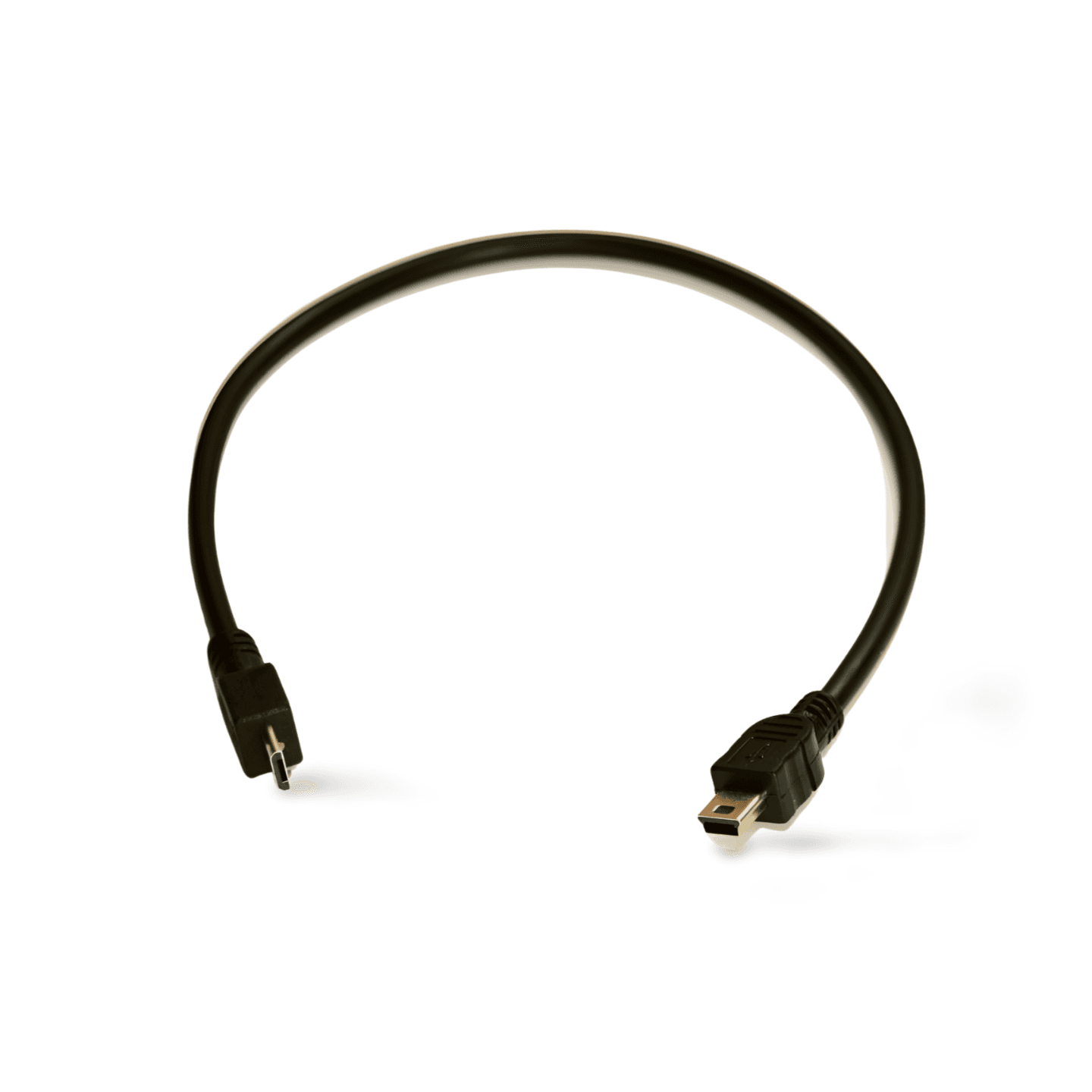 1ft USB Micro B to Mini B 5 Pin Male Cable USB 2.0 Data Transfer Compatible - Black