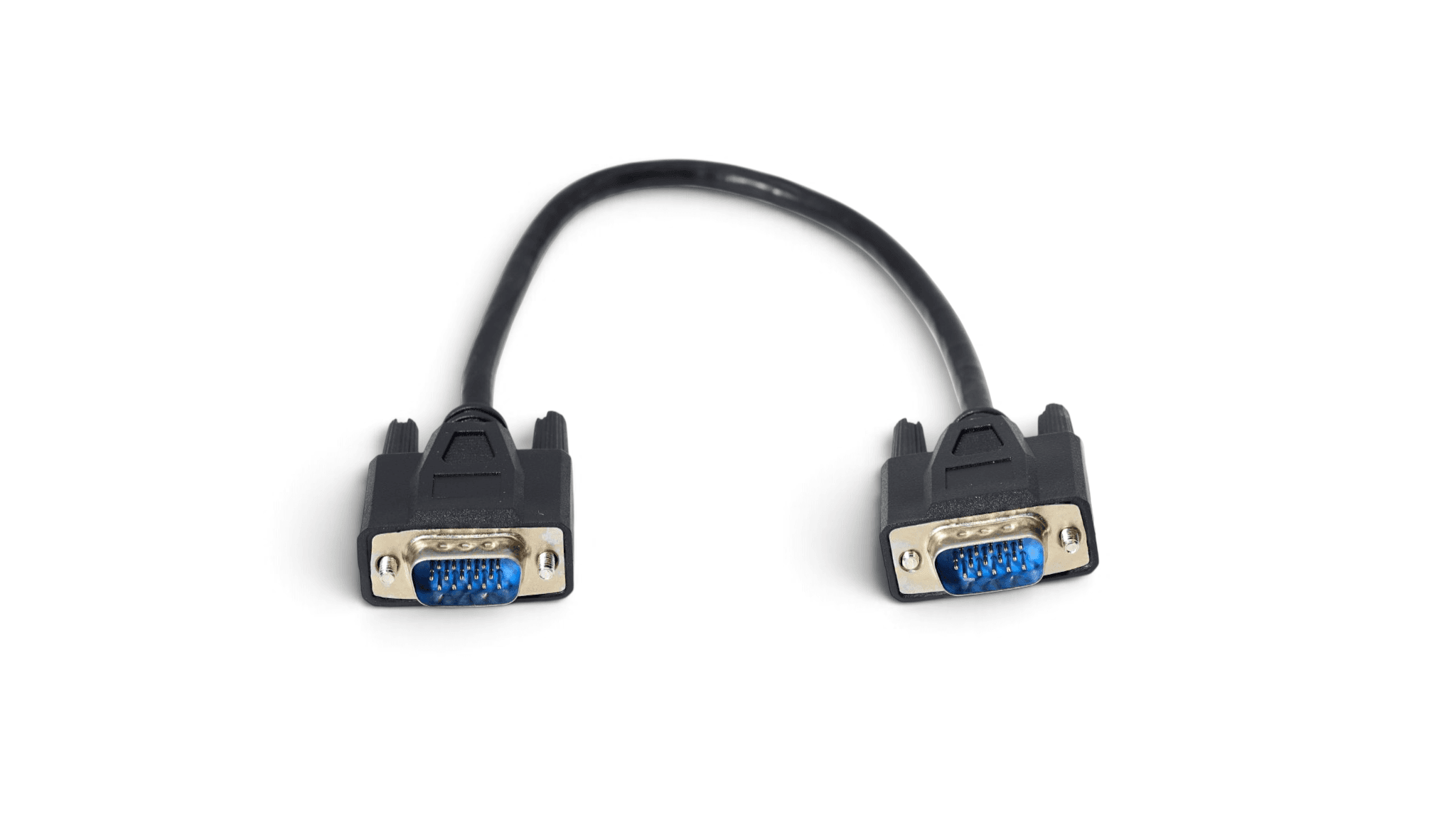 1ft VGA Cable HD15 Male to Male - Black