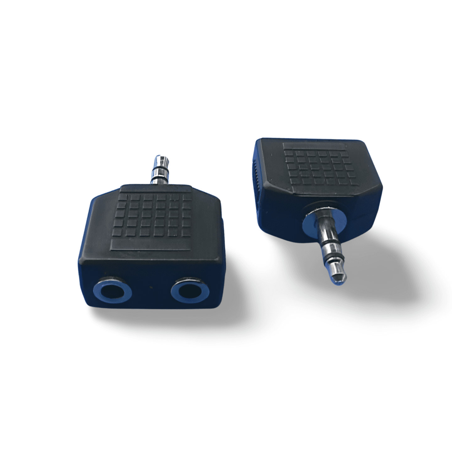 1in 3.5mm Stereo Jack Y Splitter Adapter black