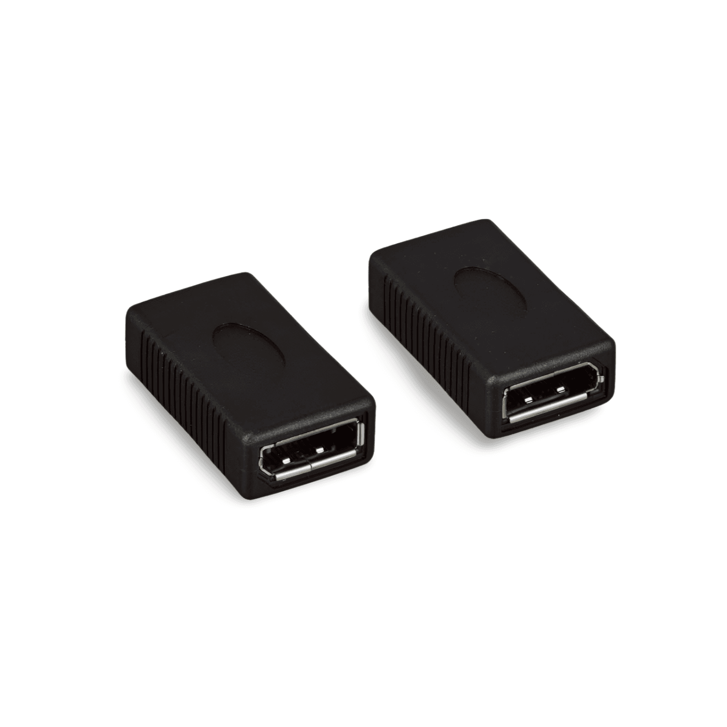 1in DisplayPort Female to Female Inline Coupler black
