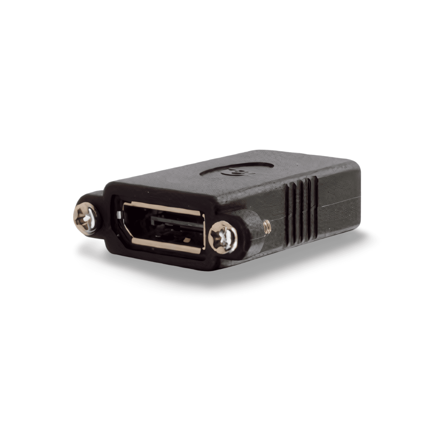 1in DisplayPort Panel Mount Coupler Female to Female black
