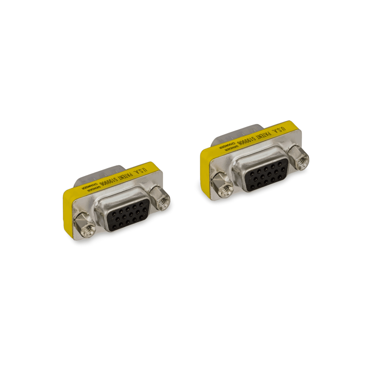 1in HD15 Female to Female Mini Gender Changer Coupler silver