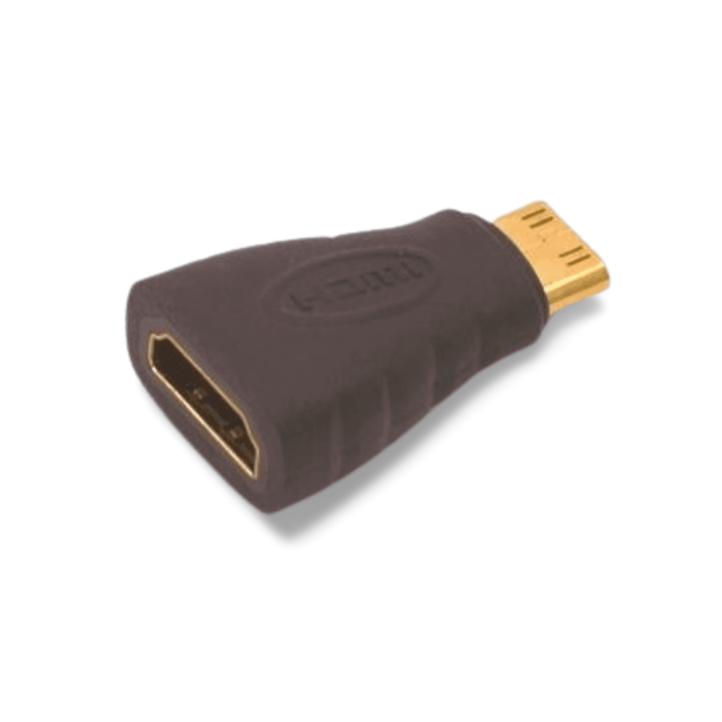 1in HDMI Type-C Male Mini to HDMI Type-A Female Adapter - Black