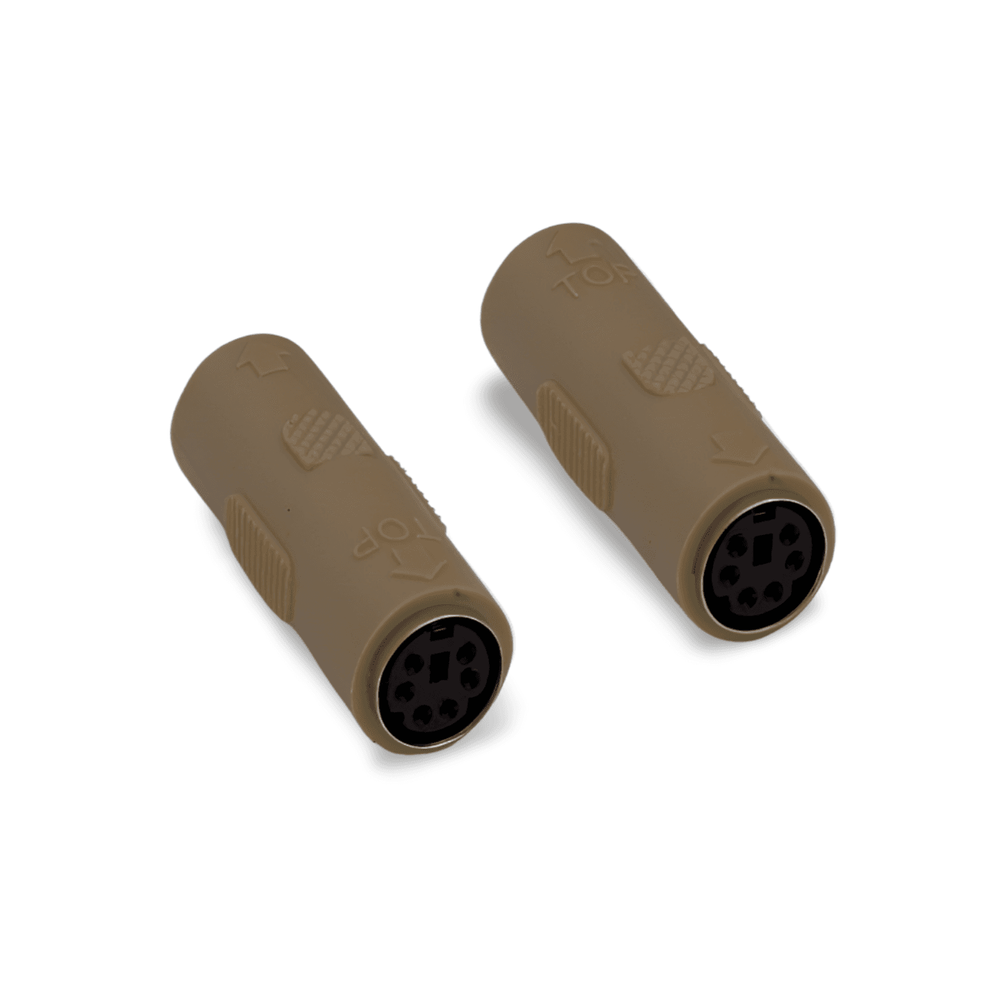 1in Mini DIN 6 Female to PS2 Female Adapter beige