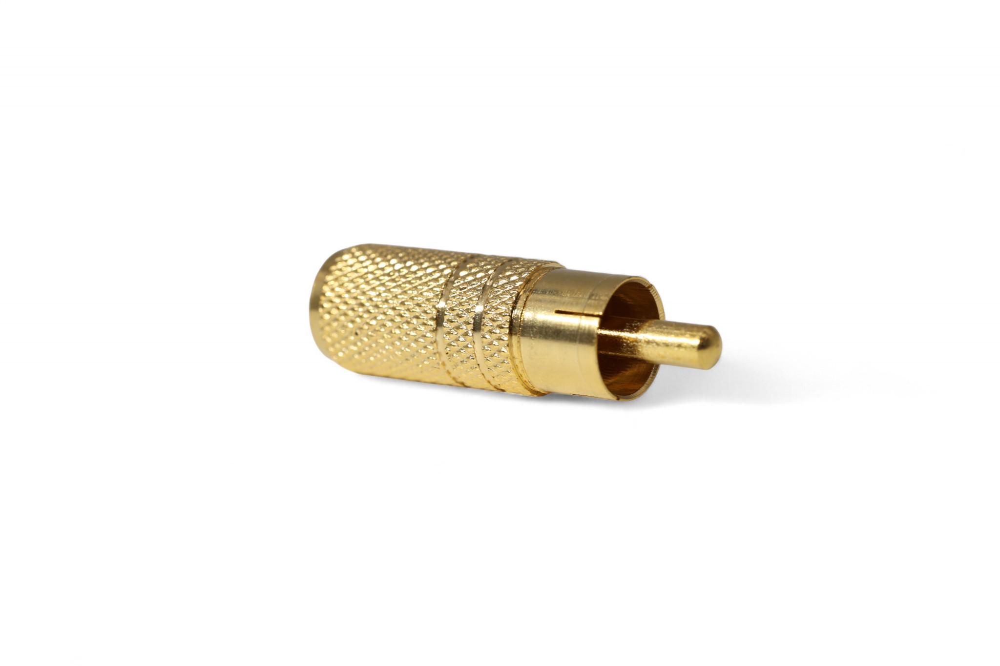 1in RCA Male to 3.5mm Female Adapter - Gold