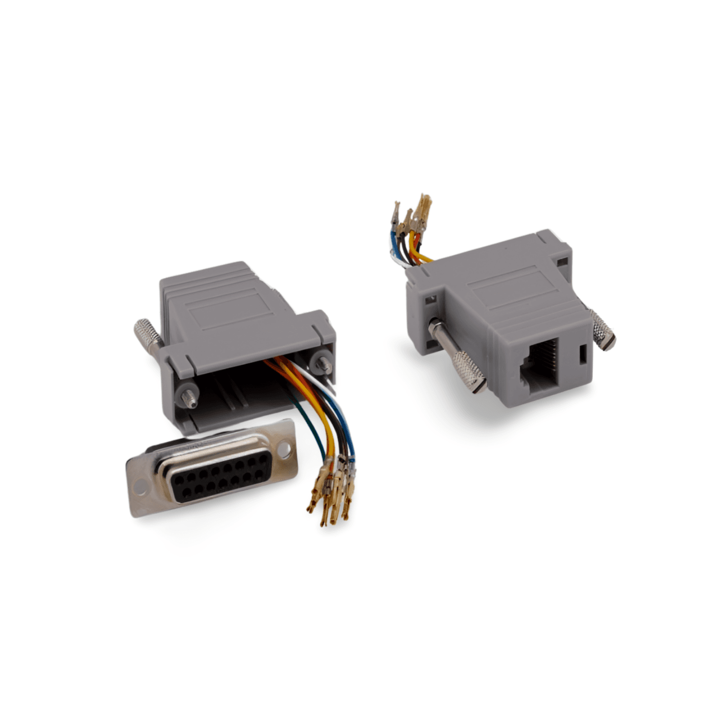 1in RJ45 to DB15 Female Modular Adapter beige