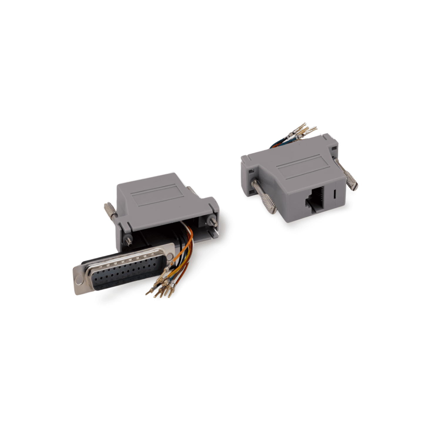 1in RJ45 to DB25 Male Modular Adapter beige