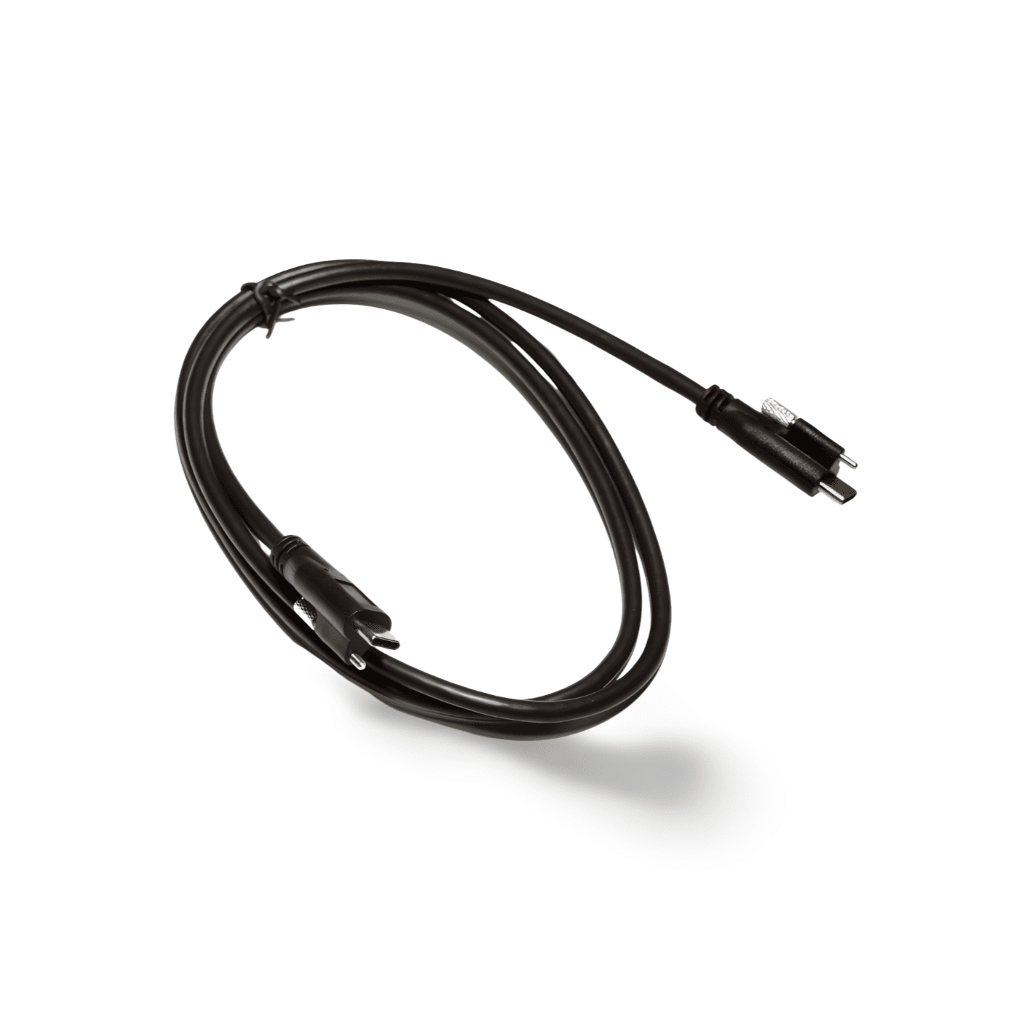 1m USB 3.1 SuperSpeed Type C to Type C Cable Single Screw Lock Male 10Gbps - Black