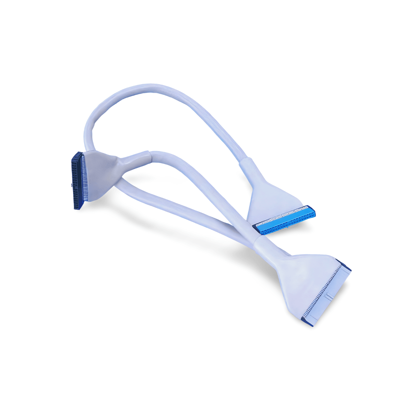 2 11ft ULTRA ATA133 Round Dual IDE 3 Connectors beige