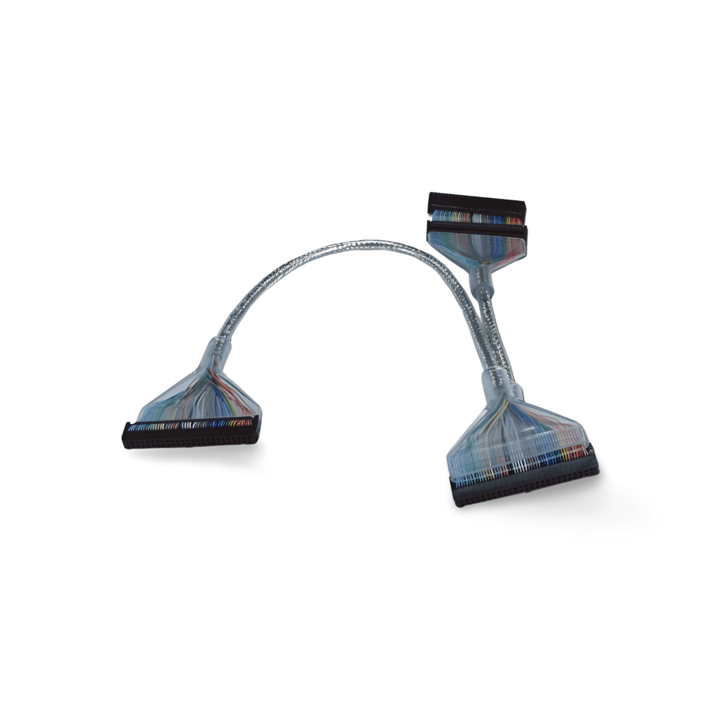 2.4ft Two Device Silver Round SCSI Internal IDC50 - Silver