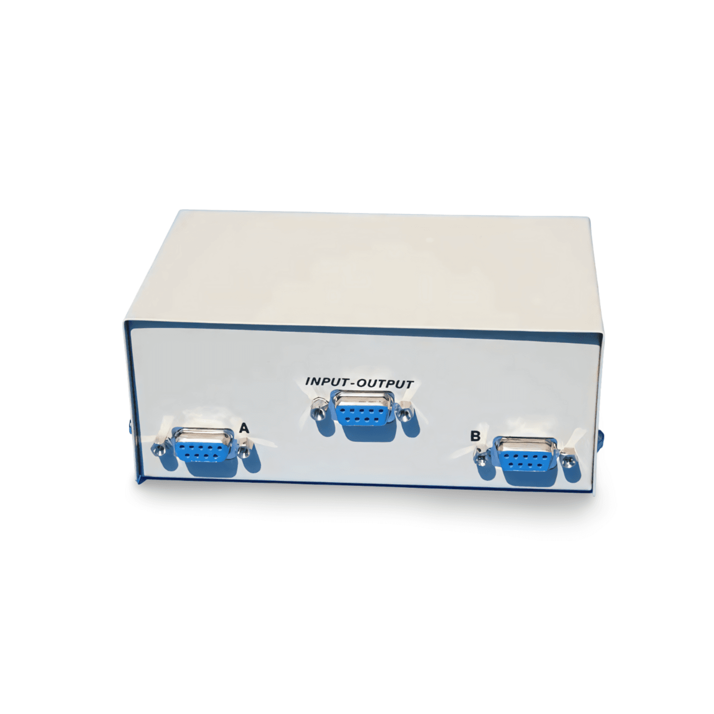 2 Way DB9 Female Bidirectional Manual AB Data Switch Box RS 232 Serial Port beige