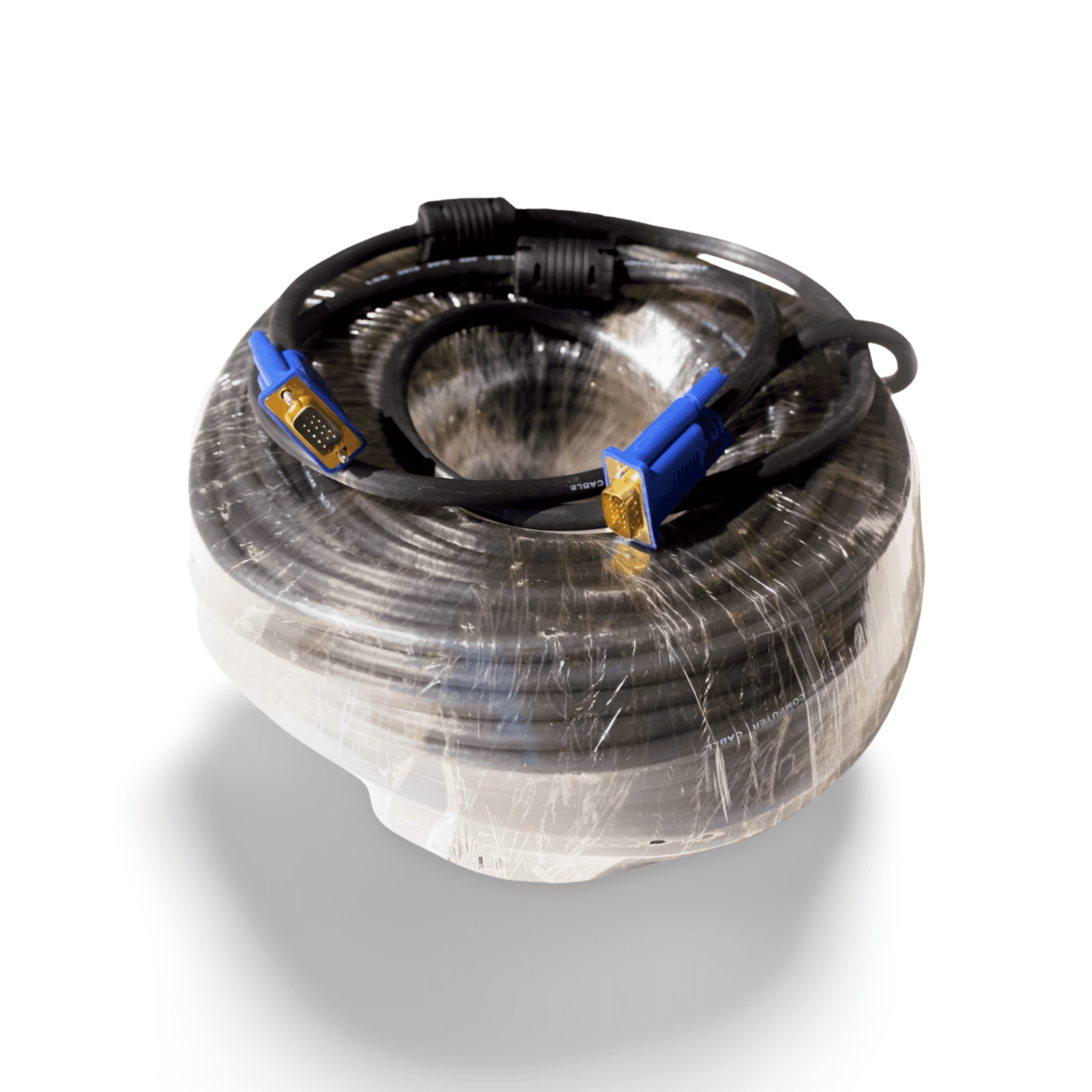 200ft SVGA Monitor Cable Male to Male UL2919 black