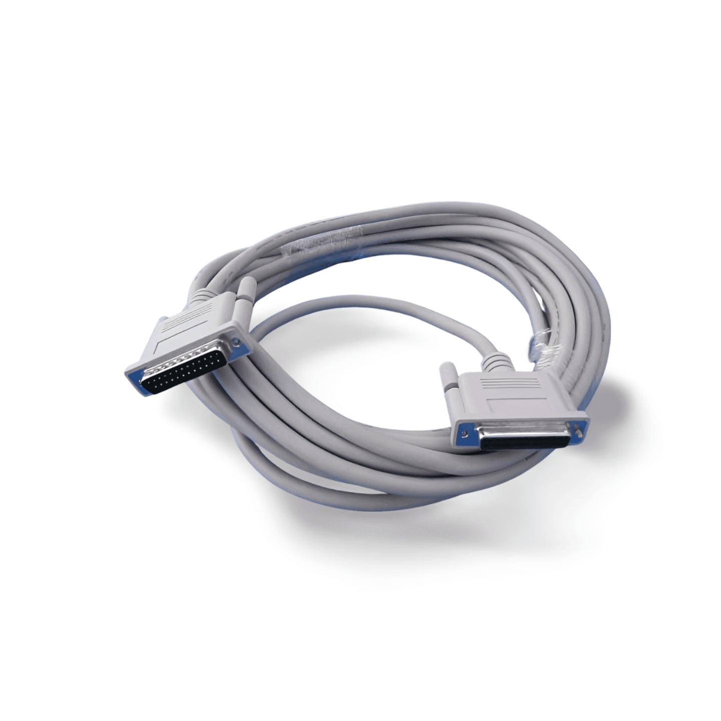 25ft DB25 Male to DB25 Female IEEE 1284 Cable beige