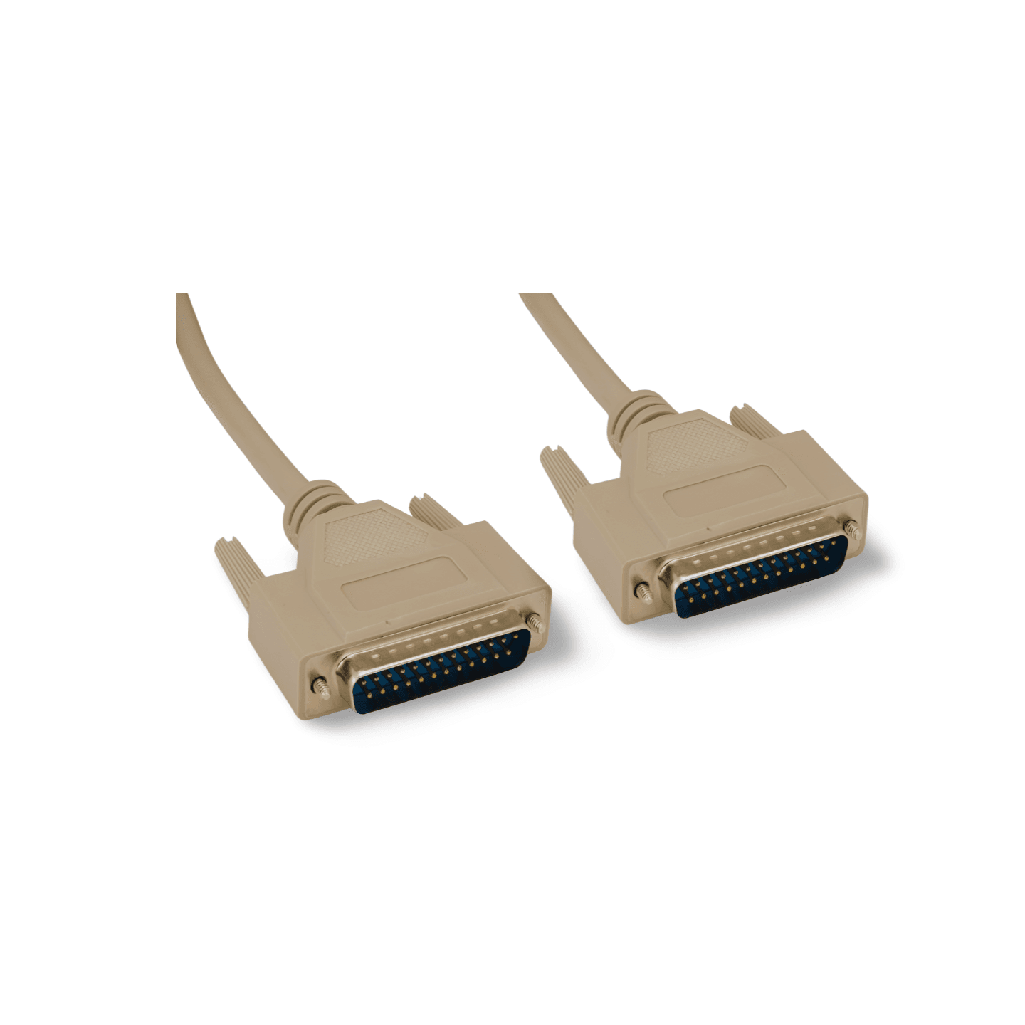 25ft DB25 Male to DB25 Male Cable beige