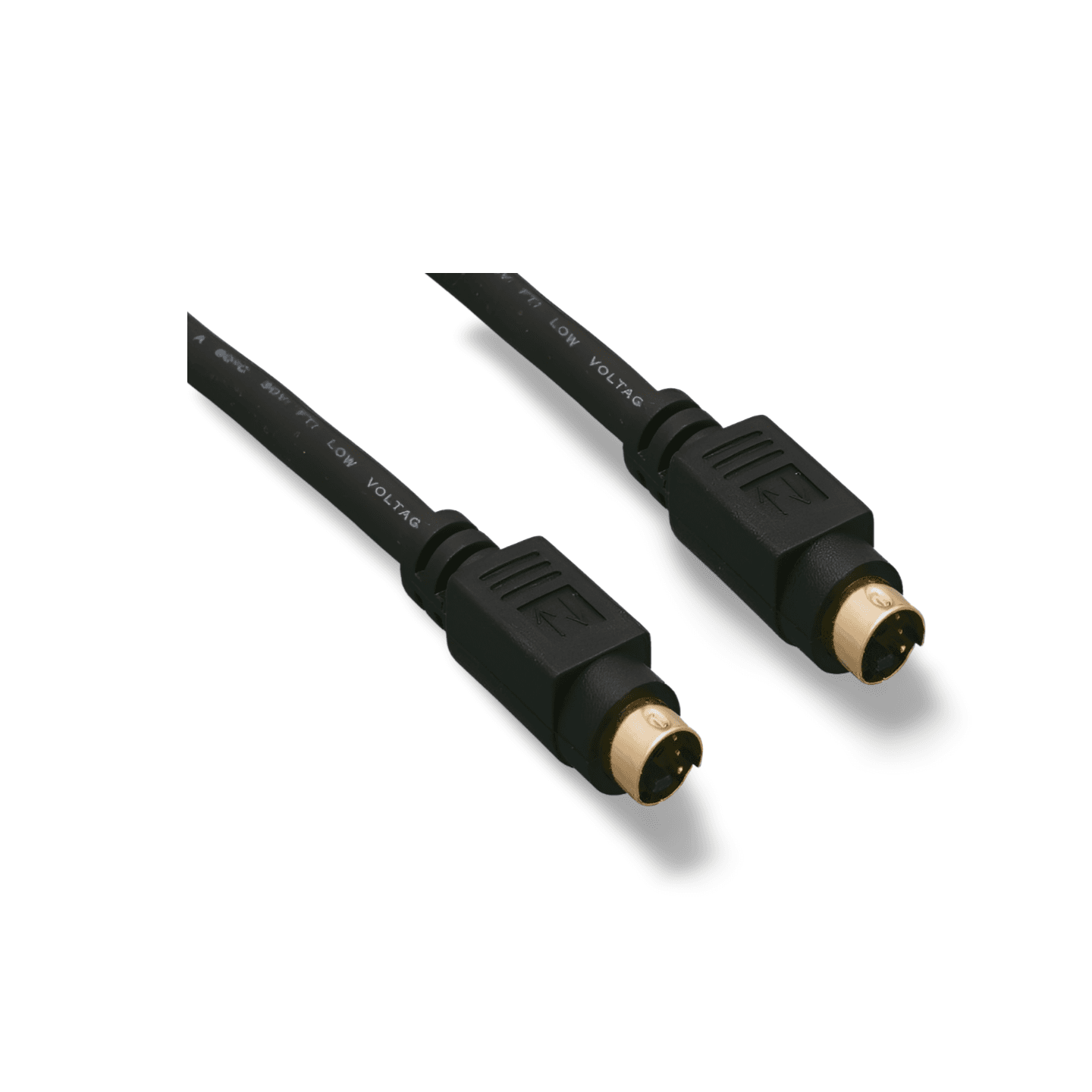 25ft S Video Cable 4 Pin Mini DIN Male to Male black