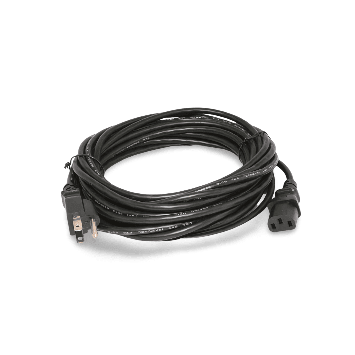 25ft Universal Power Cord NEMA 5 15P to IEC320C13 18 AWG black