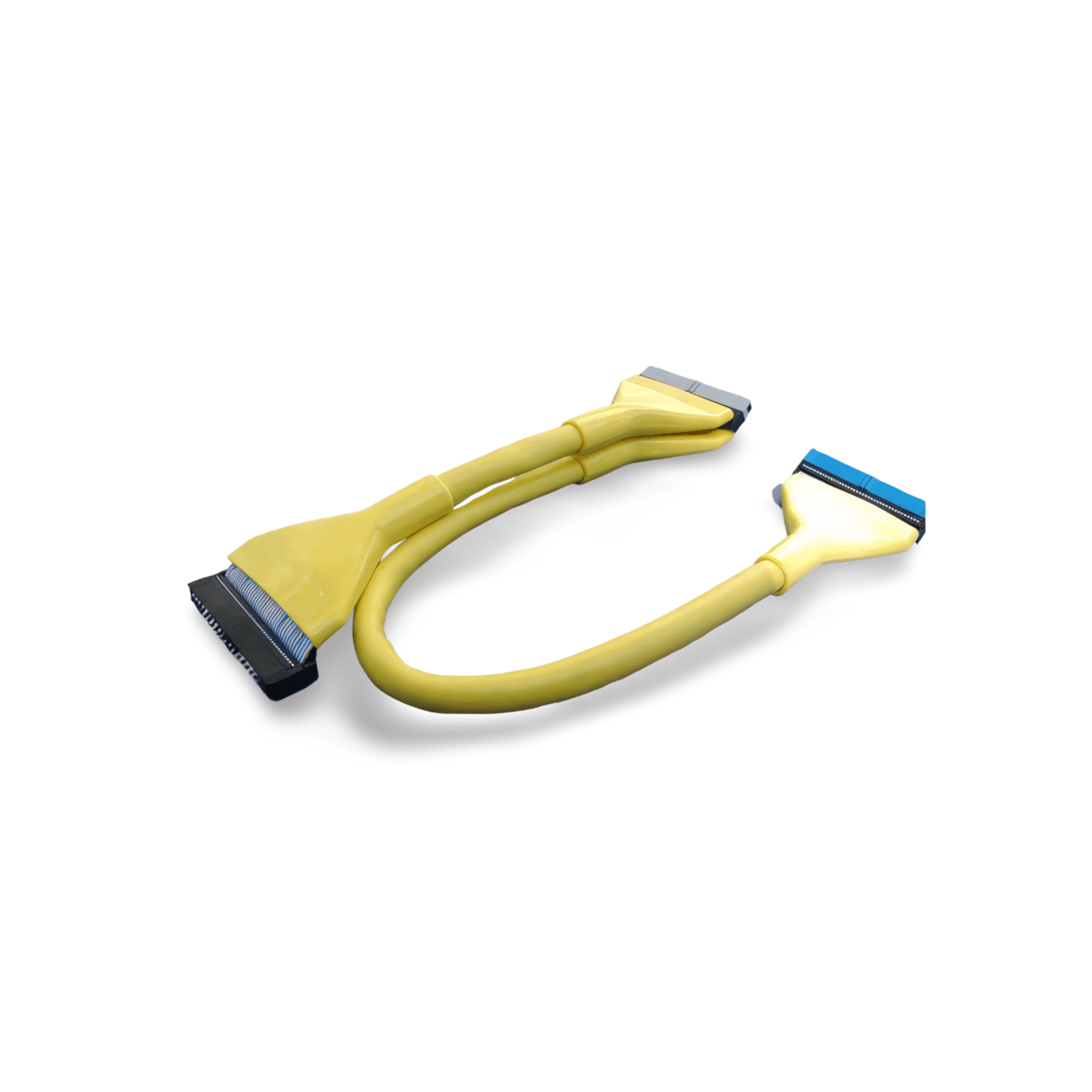 2ft ULTRA ATA133 Round Dual IDE 3 Connectors yellow