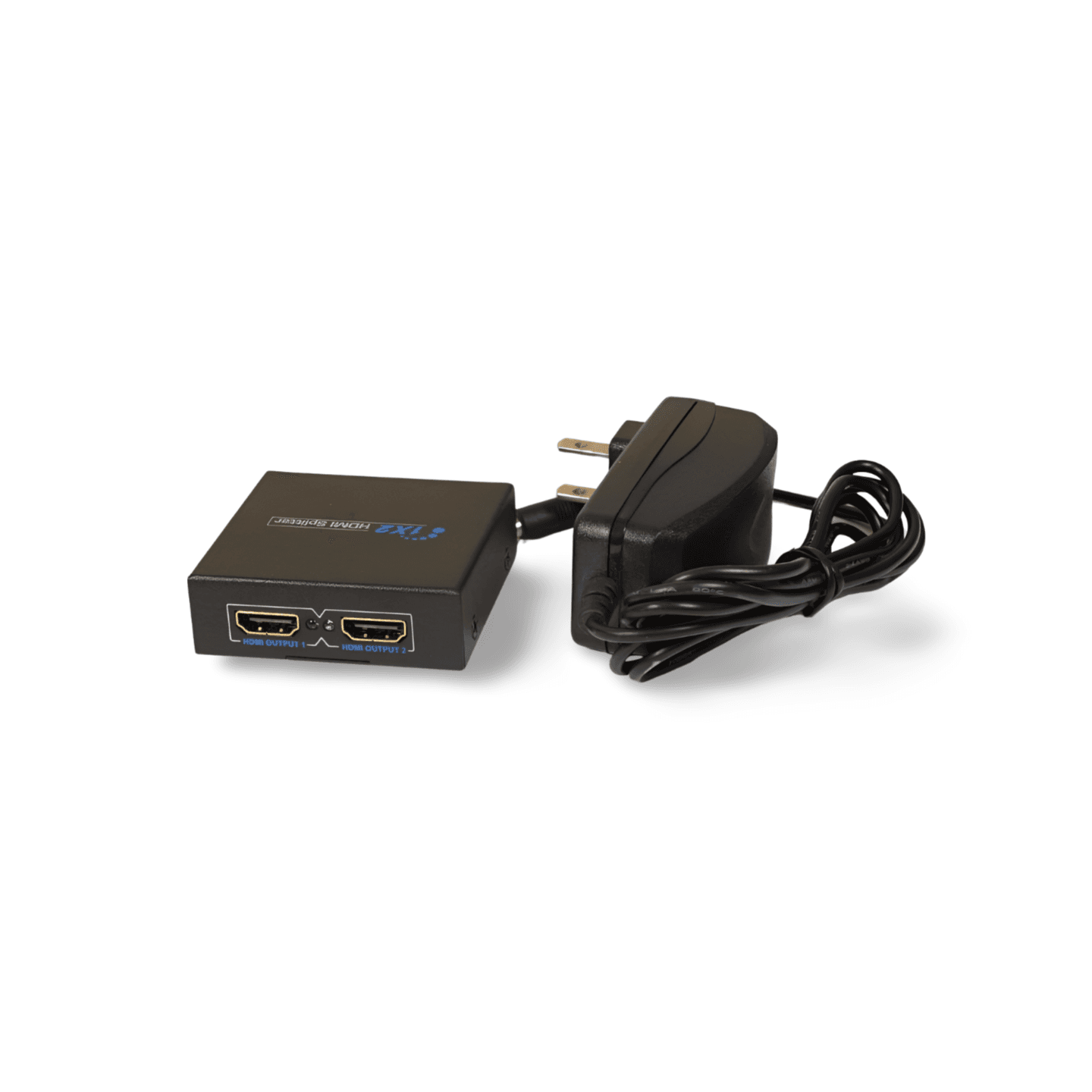 2in HDMI 1X2 Distribution Amplifier with 3D black