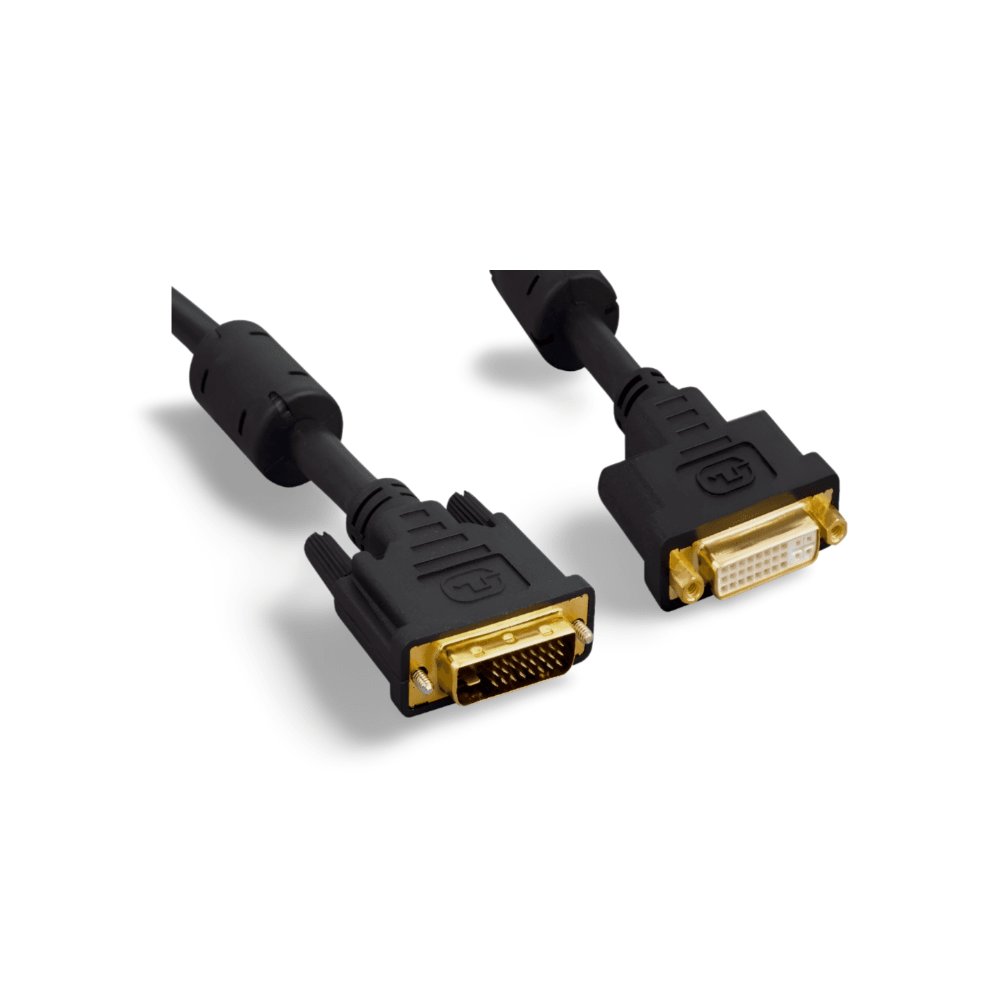 2m Digital DVI Cable Male to Female Extension - Black