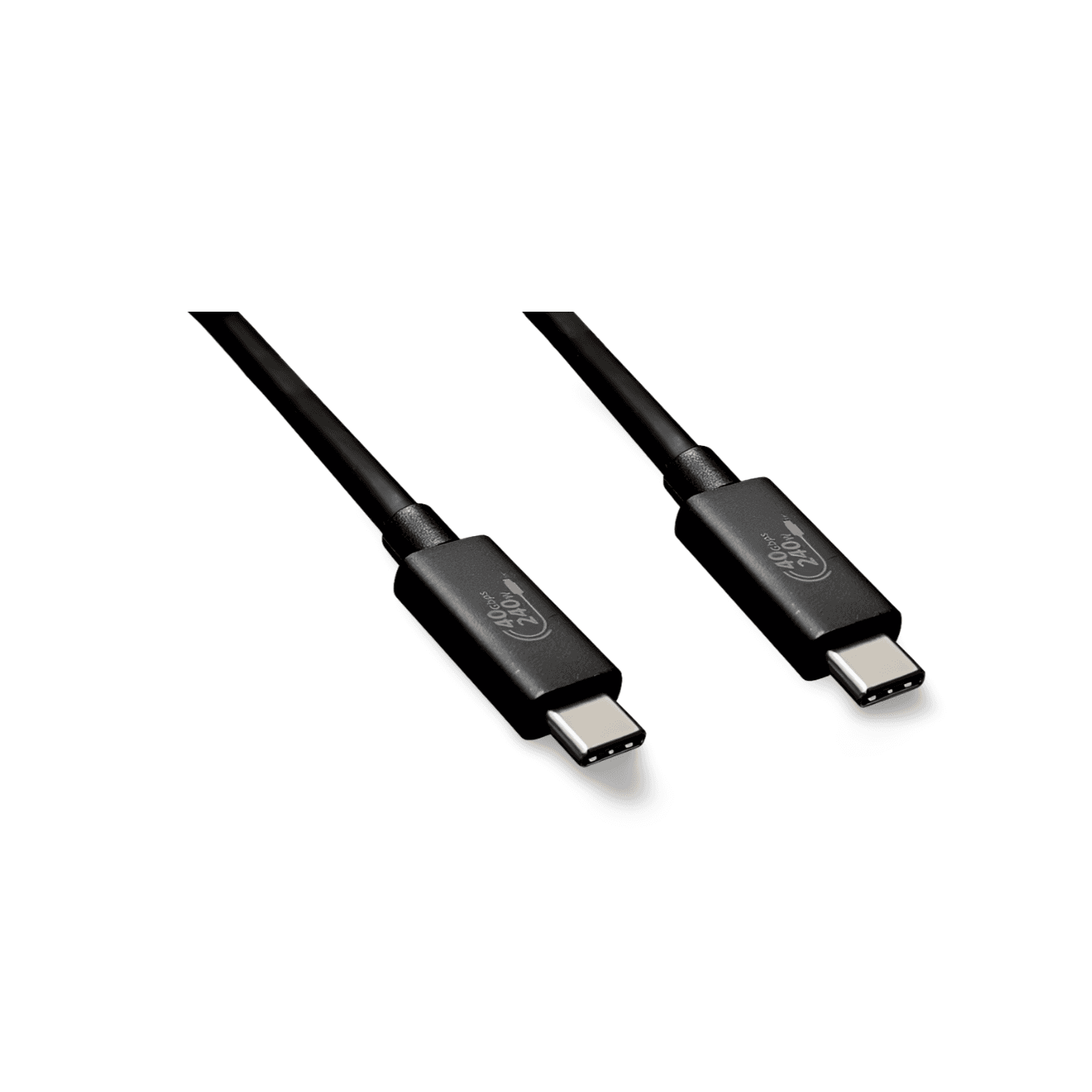 3.3ft USB 4.0 Type-C Gen3 Cable with E-Marker (40Gbps/240W EPR) - Black