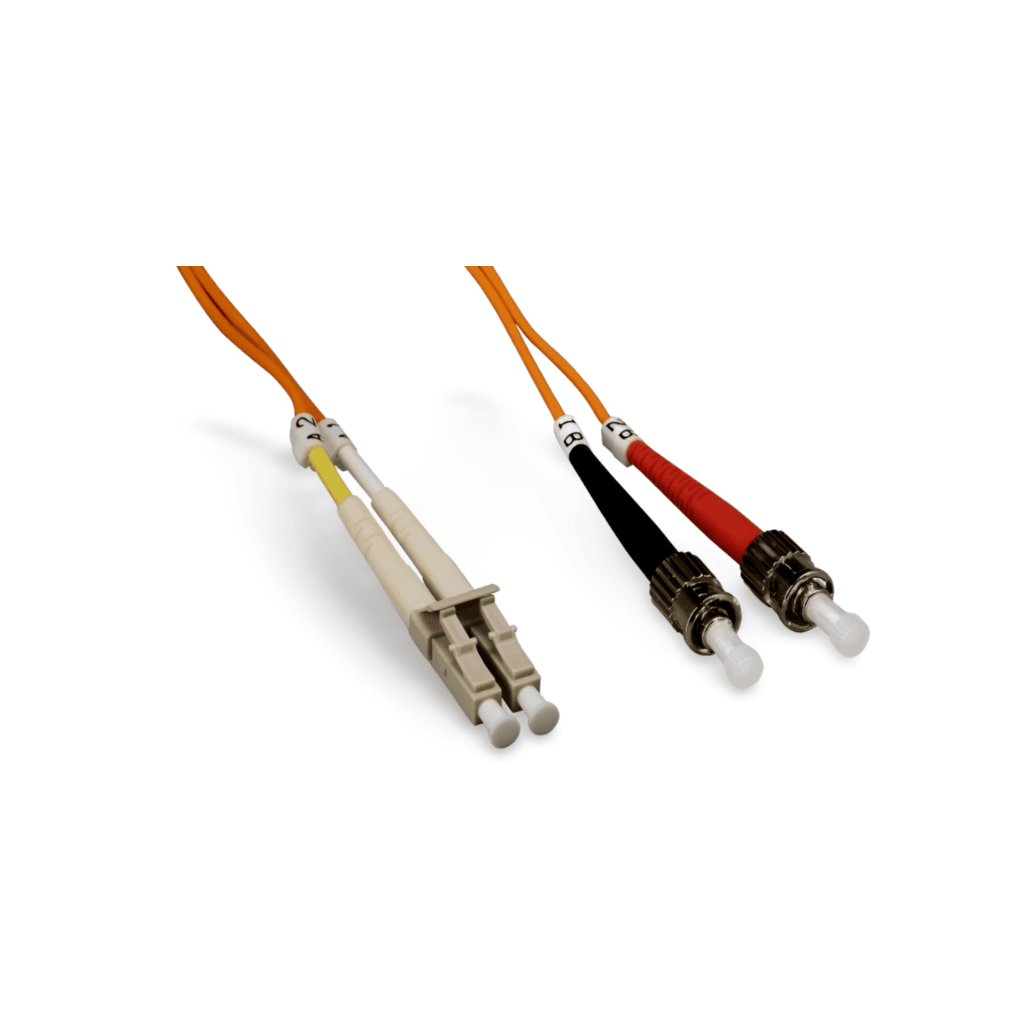 3 4ft ST LC Fiber Optic 62.5 125UM Duplex Multimode orange