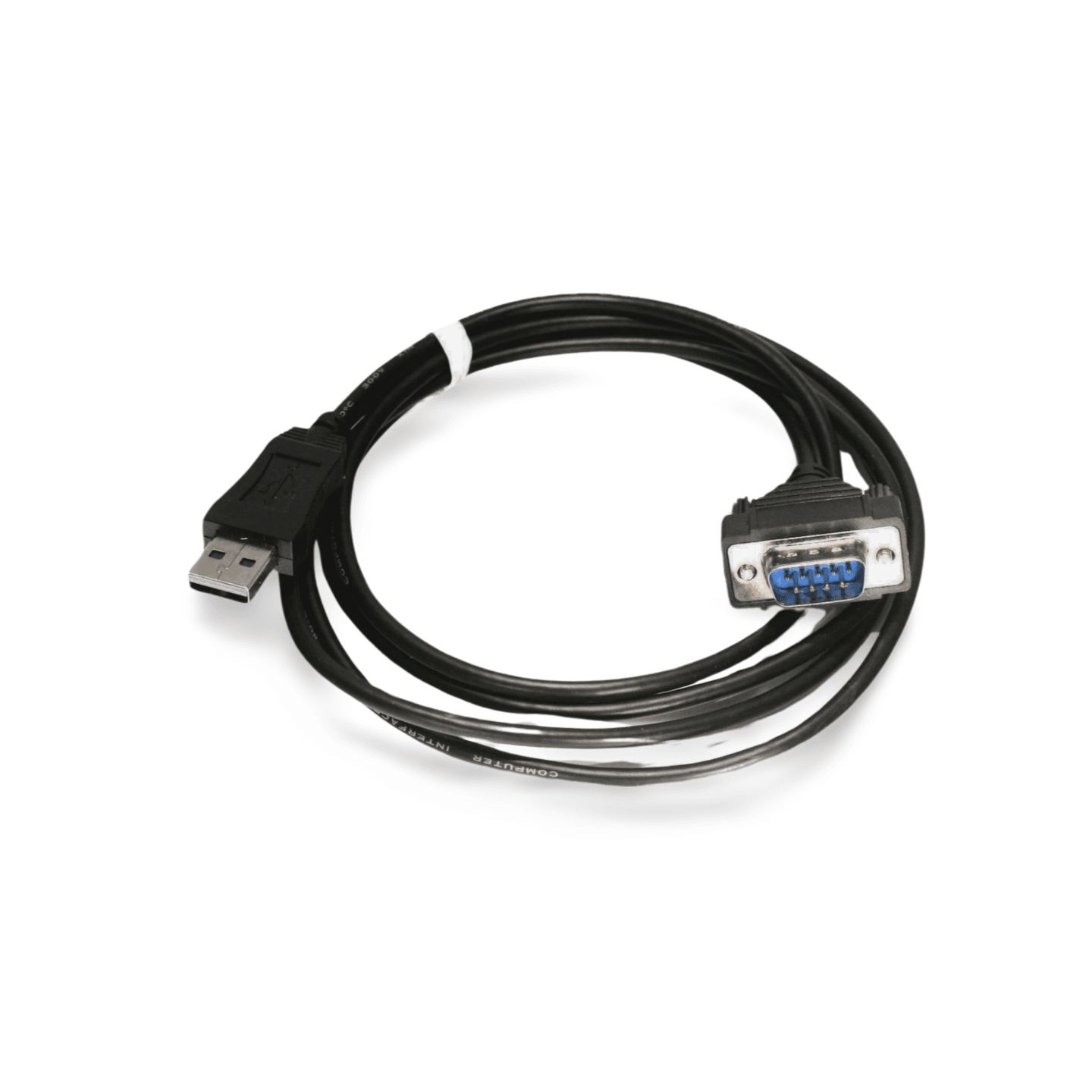 3.8ft USB to DB9 Male Serial Port Adapter FTDI Chipset - Black