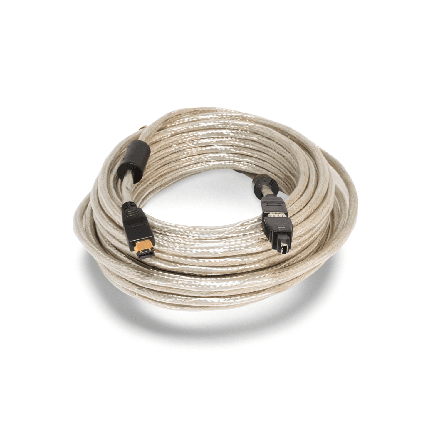 32 10ft Firewire Cable 6 Pin to 4 Pin with Ferrite 1394a silver