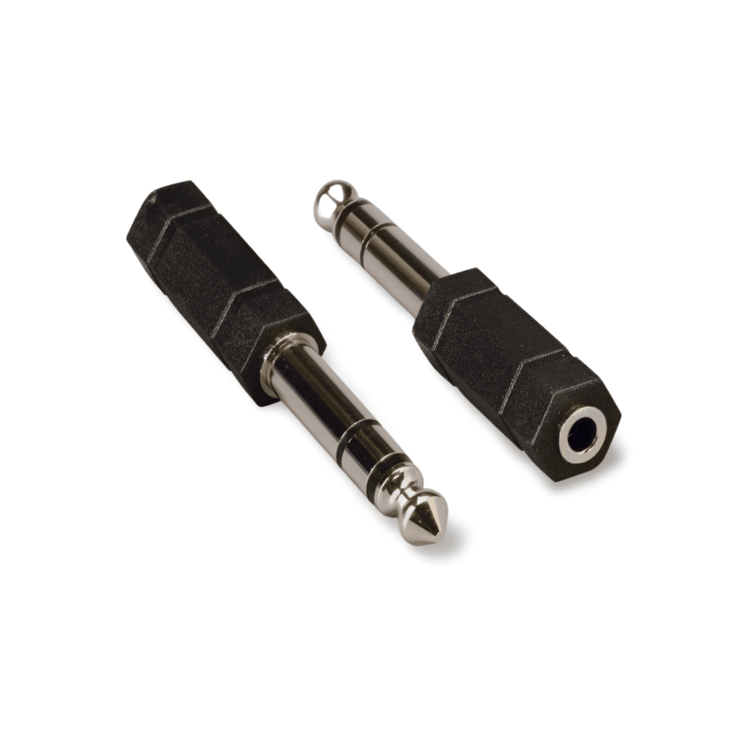 3.5mm 1/8 Stereo Jack Female to 6.3mm 1/4 Stereo Plug Male Adapter - Black