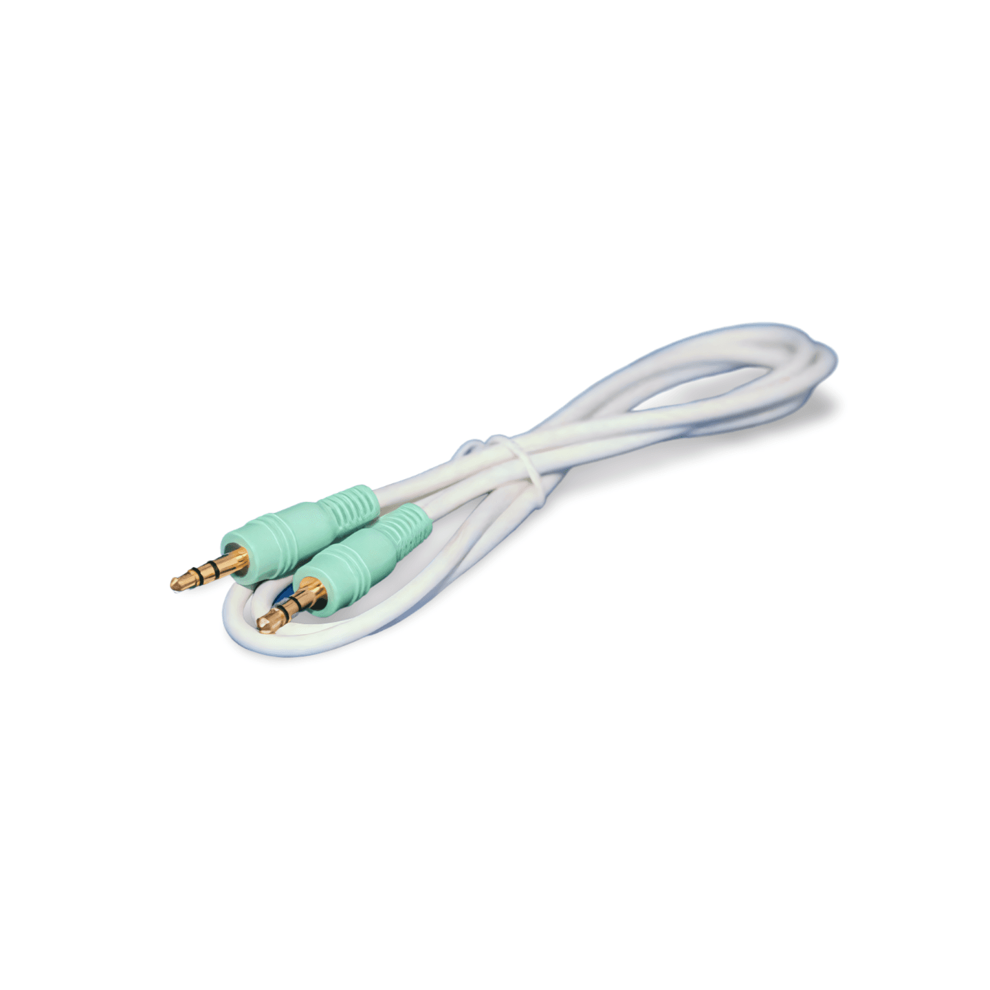 3ft 3.5mm Aux Cord Male to Male Stereo Audio Cable white