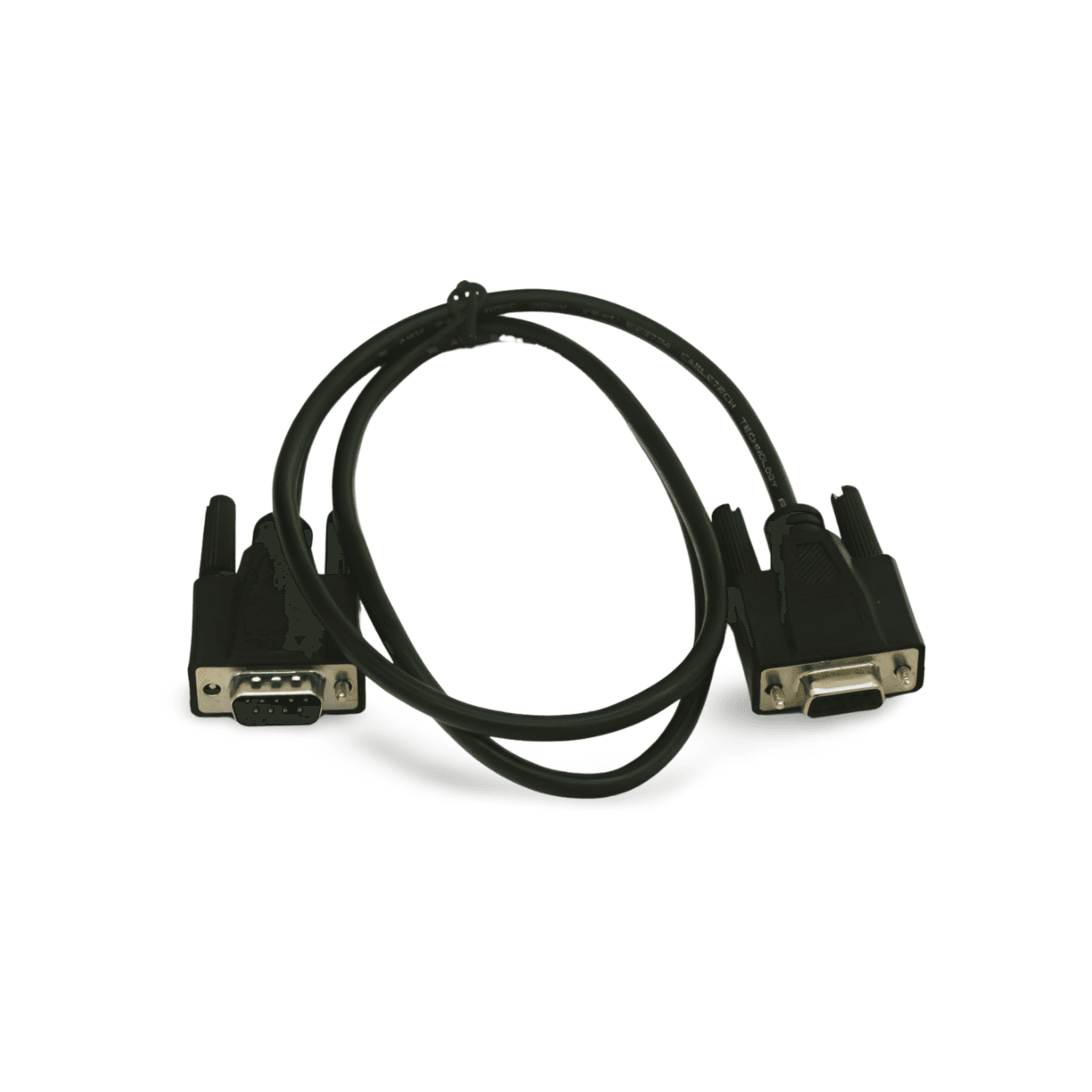 3ft DB9 Male to DB9 Female Serial Cable Extension black