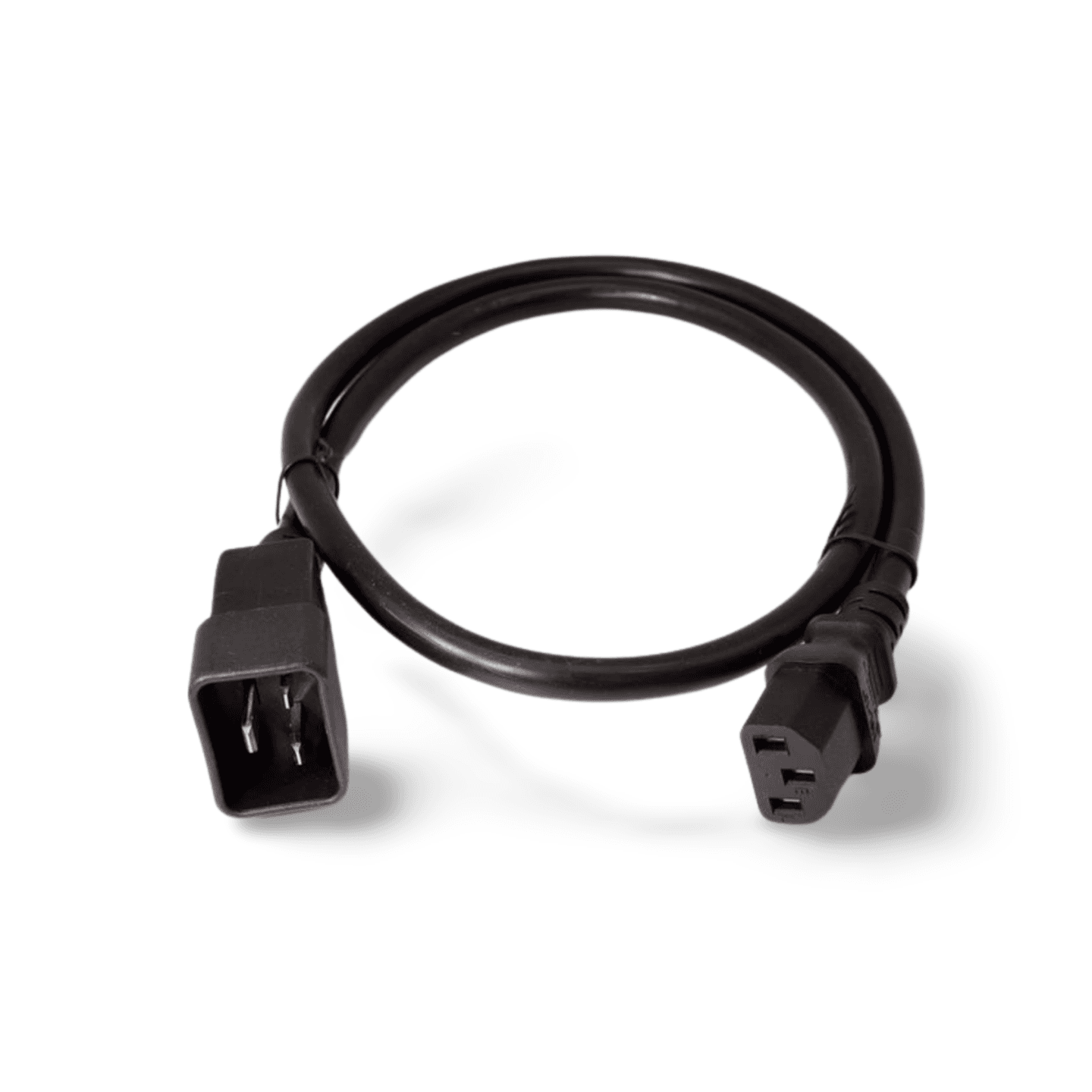 3ft PC PDU Power Cord C20 to C13 (15A 14AWG Universal Jumper) - Black