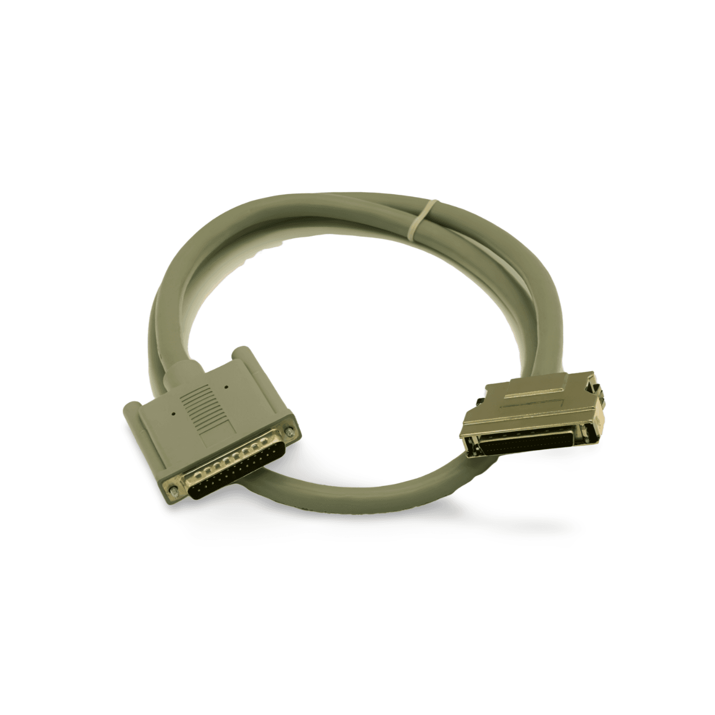 3ft SCSI II HPDB50 Male Latch to DB25 Male beige